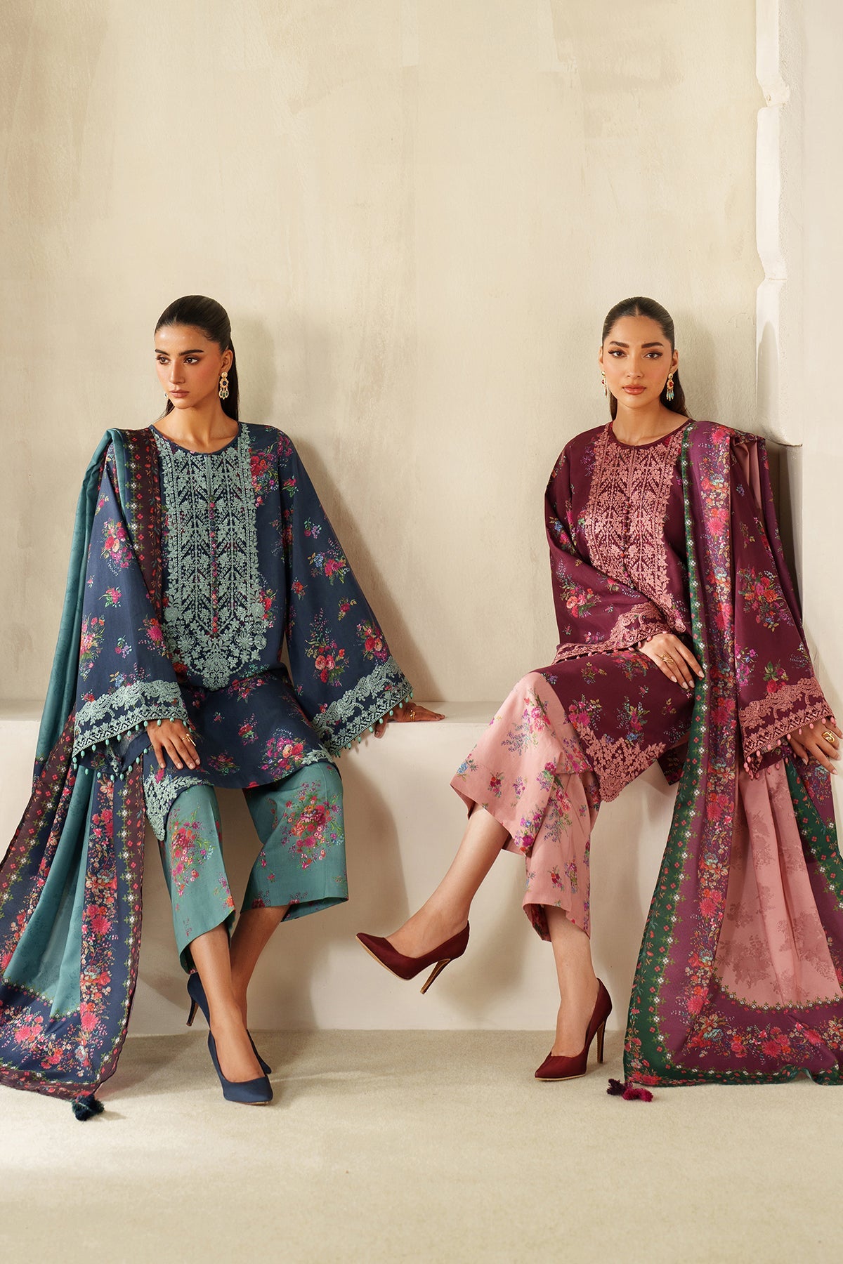 EMBROIDERED KHADDAR UF-4338