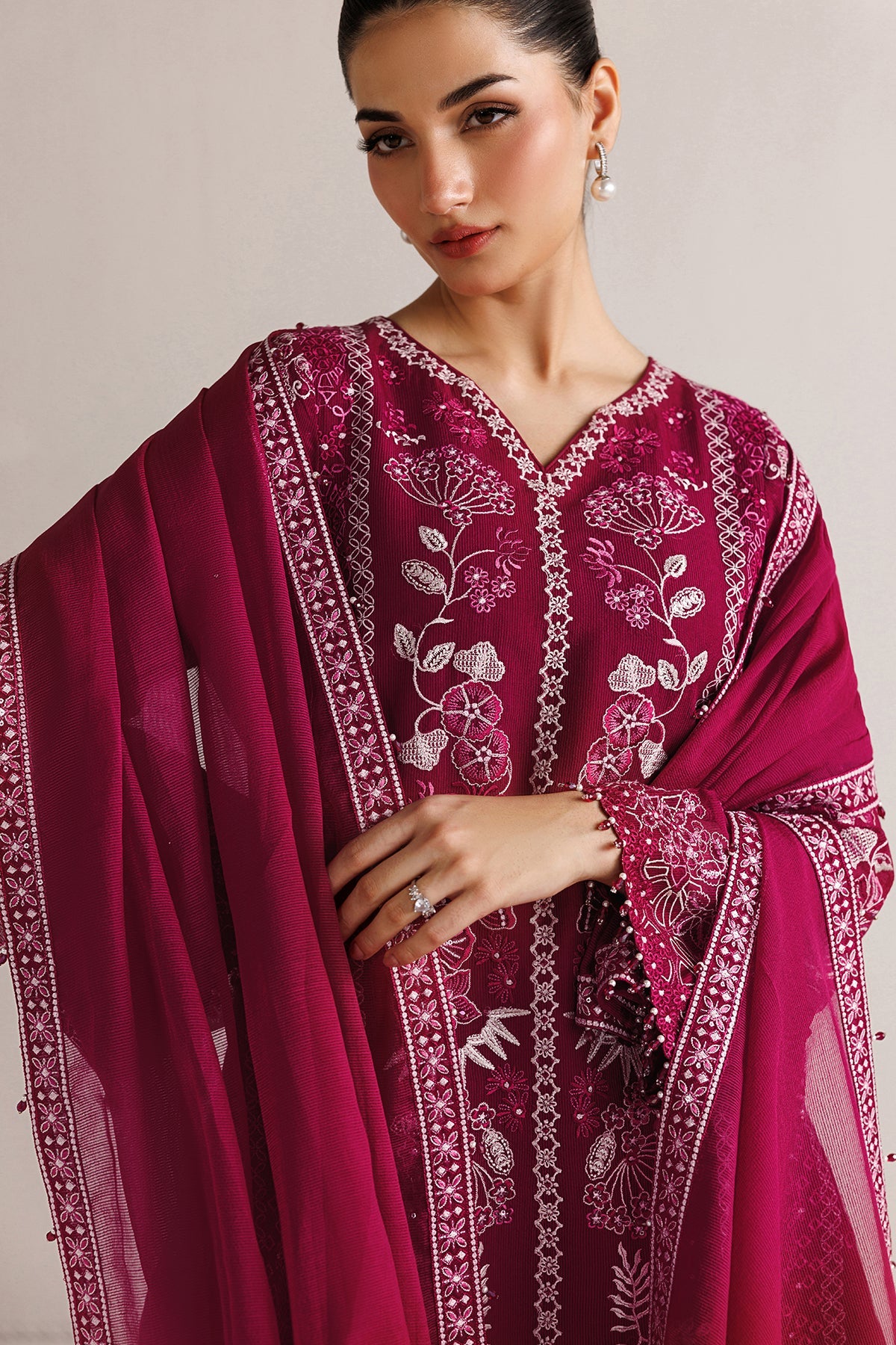 EMBROIDERED COTTON NET SF-4511