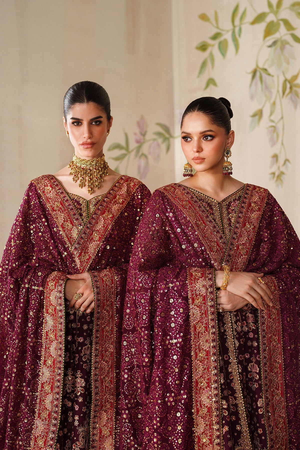 EMBROIDERED CHIFFON CH14-05 STITCHED