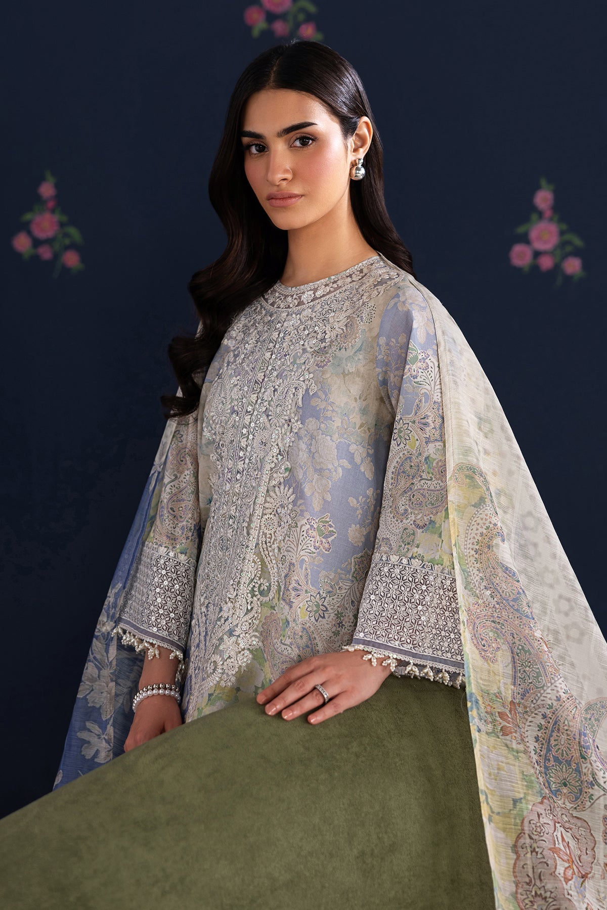 EMBROIDERED LAWN UF-4459