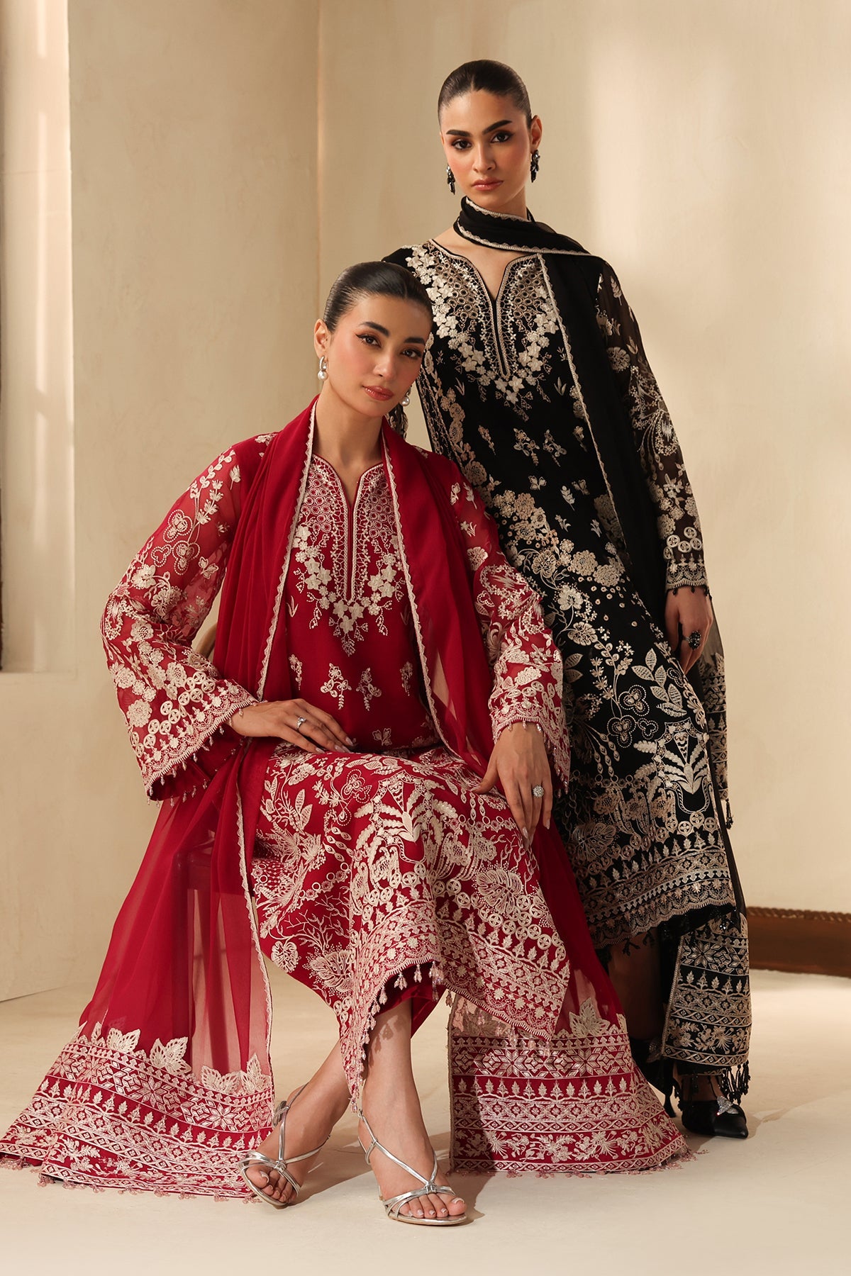 EMBROIDERED CHIFFON SF-4490