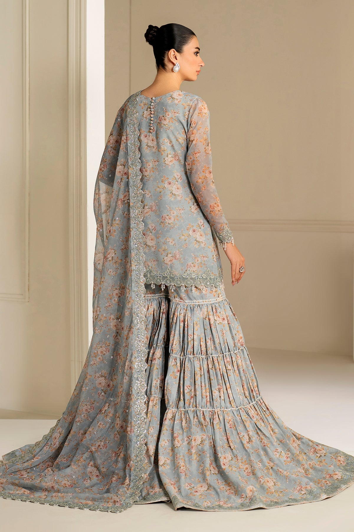 EMBROIDERED CHIFFON UF-4165