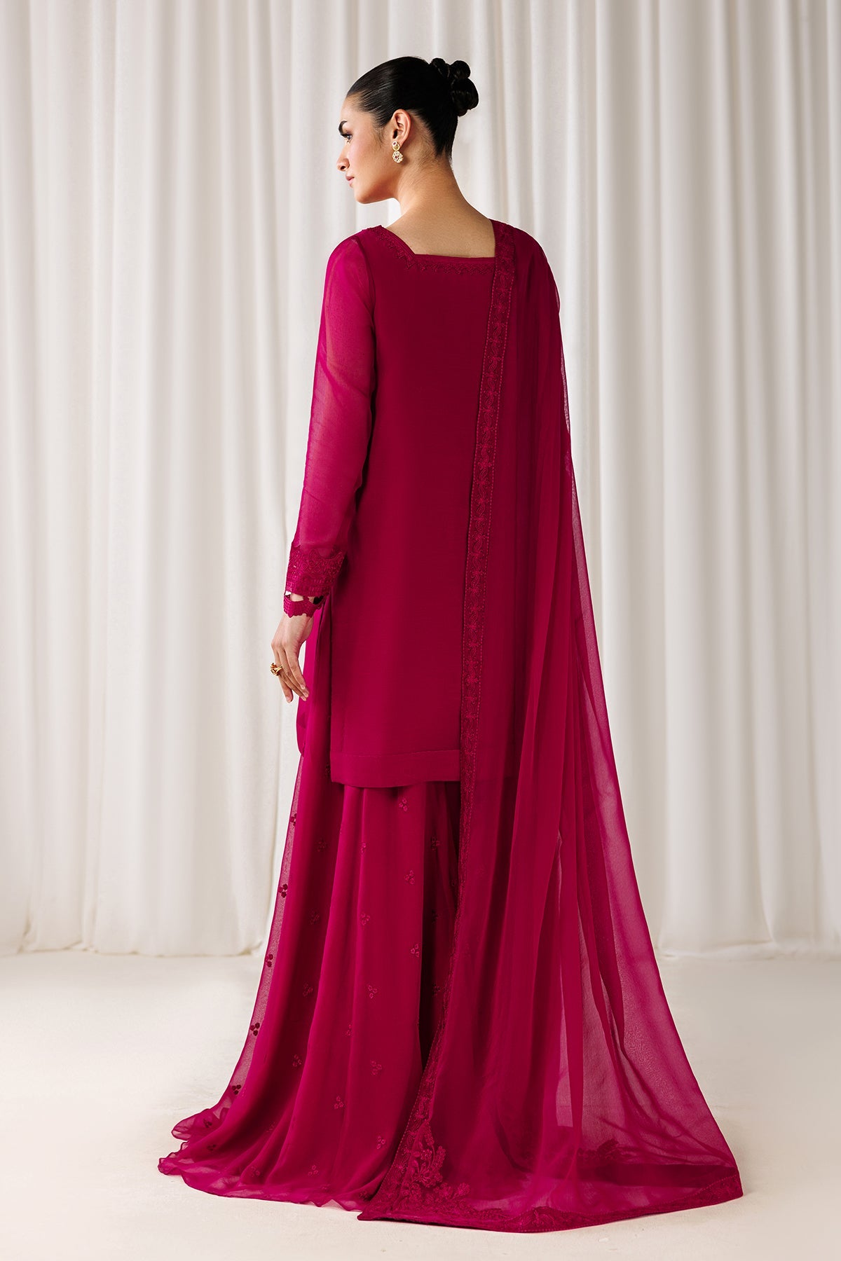 EMBROIDERED CHIFFON EN-1307