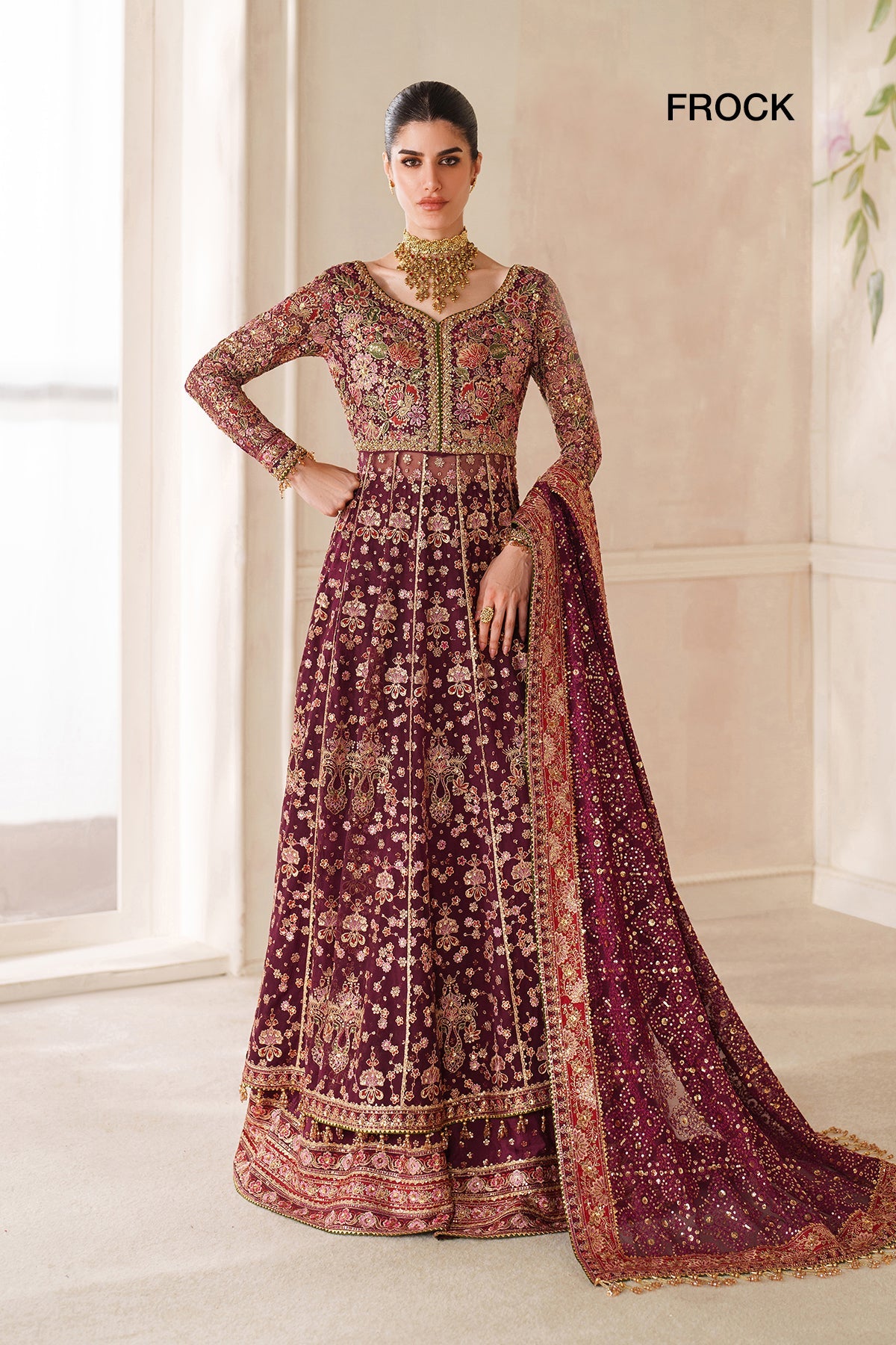 EMBROIDERED CHIFFON CH14-05 UNSTITCHED