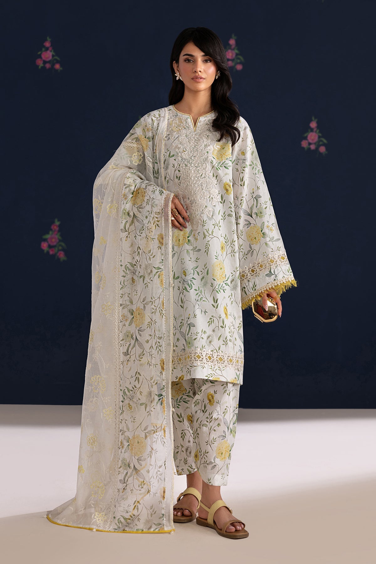 EMBROIDERED LAWN UF-4460
