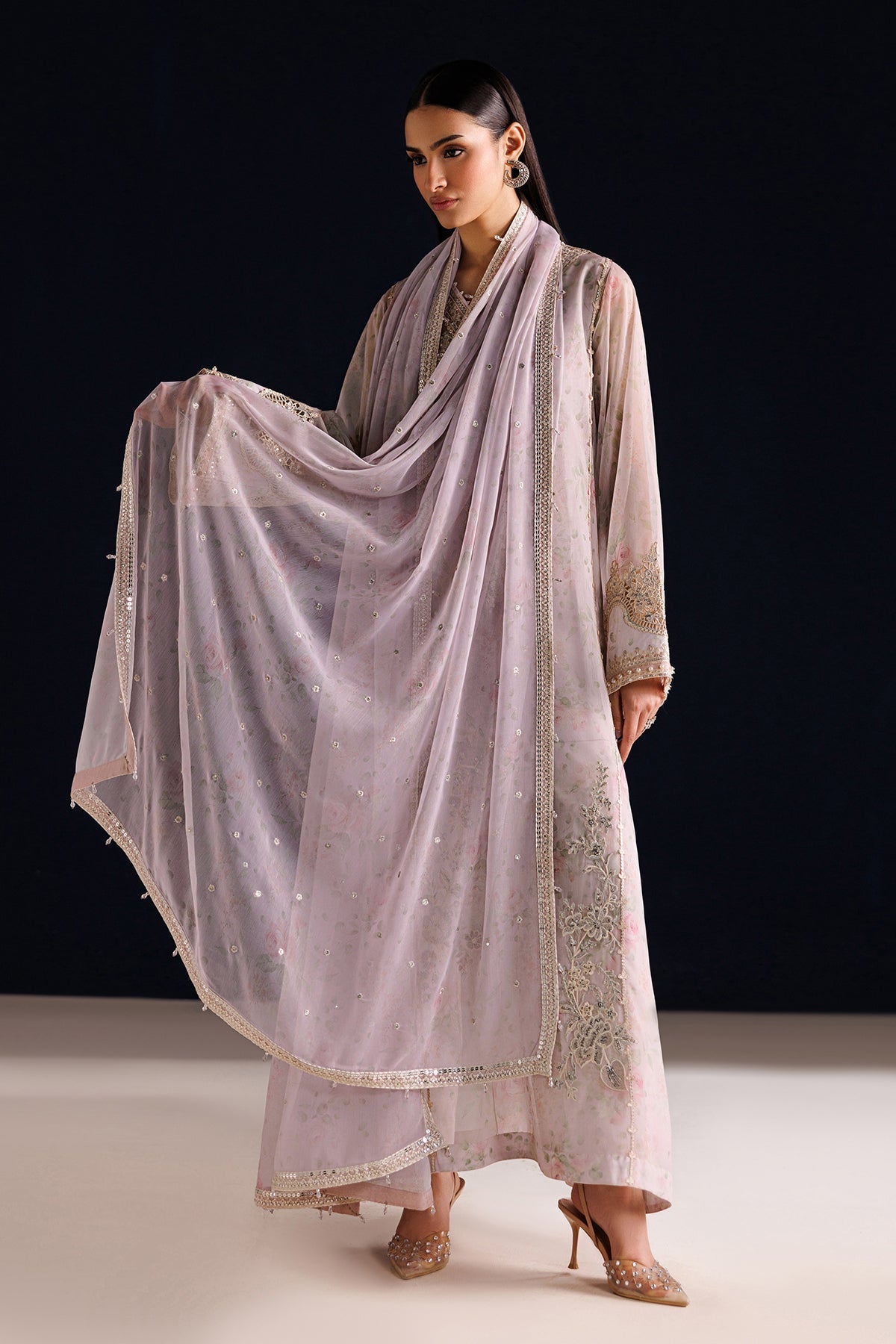 EMBROIDERED CHIFFON PR-1320