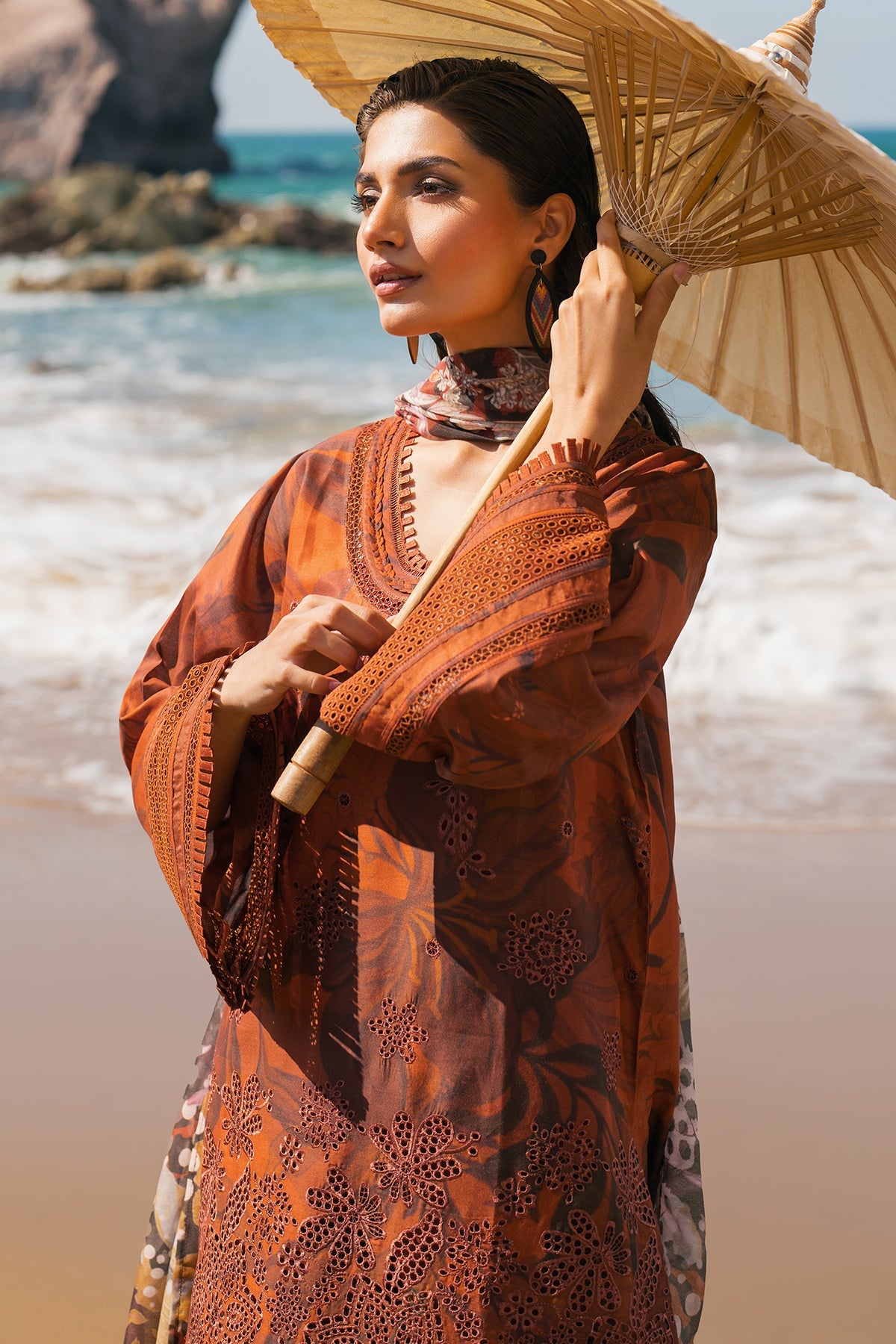 EMBROIDERED PRINTED LAWN SF-4113