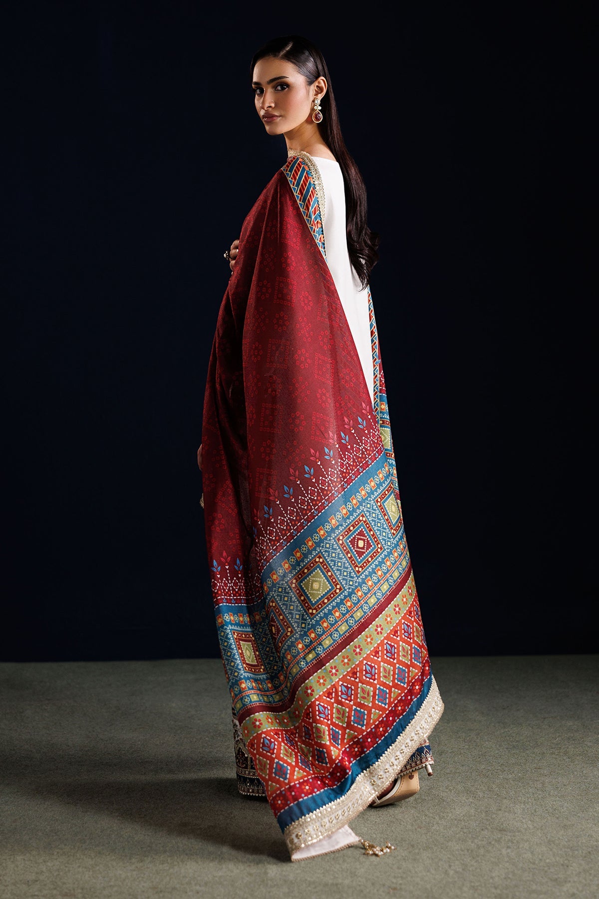 EMBROIDERED CHIFFON PR-1314