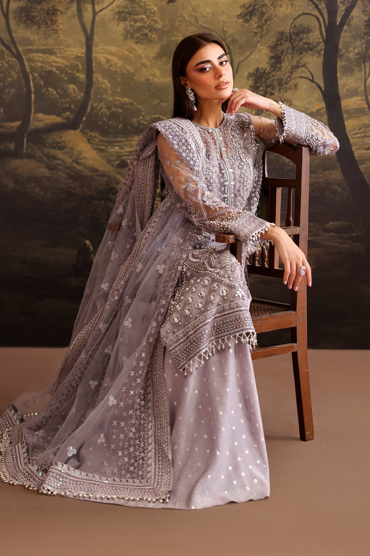 EMBROIDERED NET SF-4379