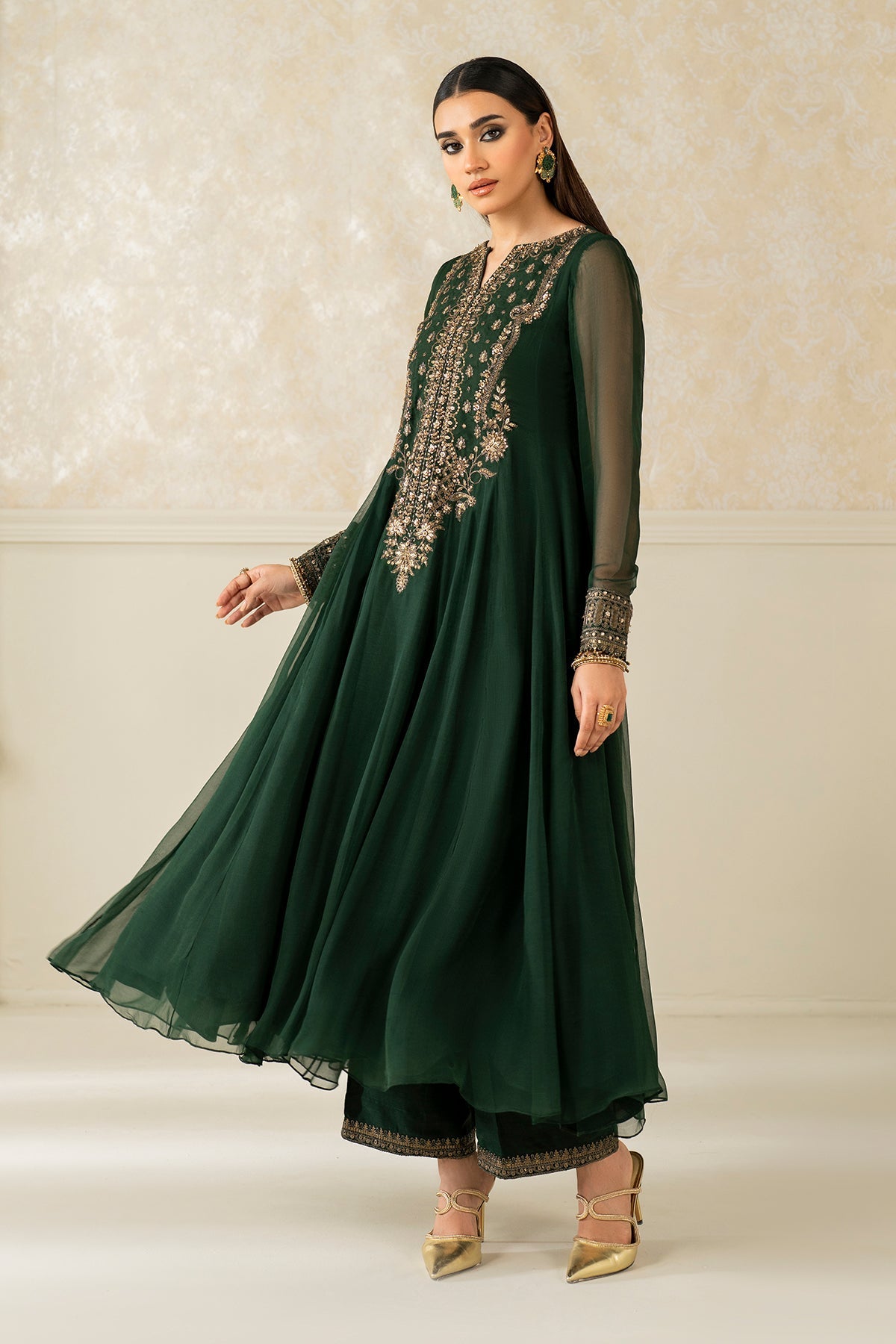 EMBROIDERED CHIFFON PR-1140