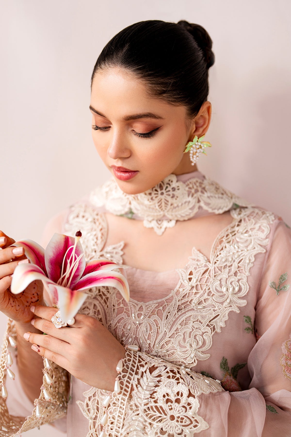 EMBROIDERED CHIFFON UF-4189