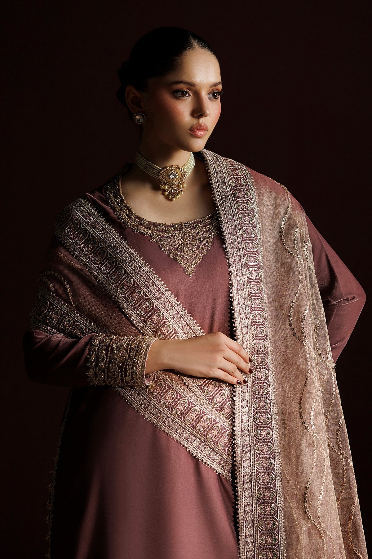 EMBROIDERED VELVET PR-1412