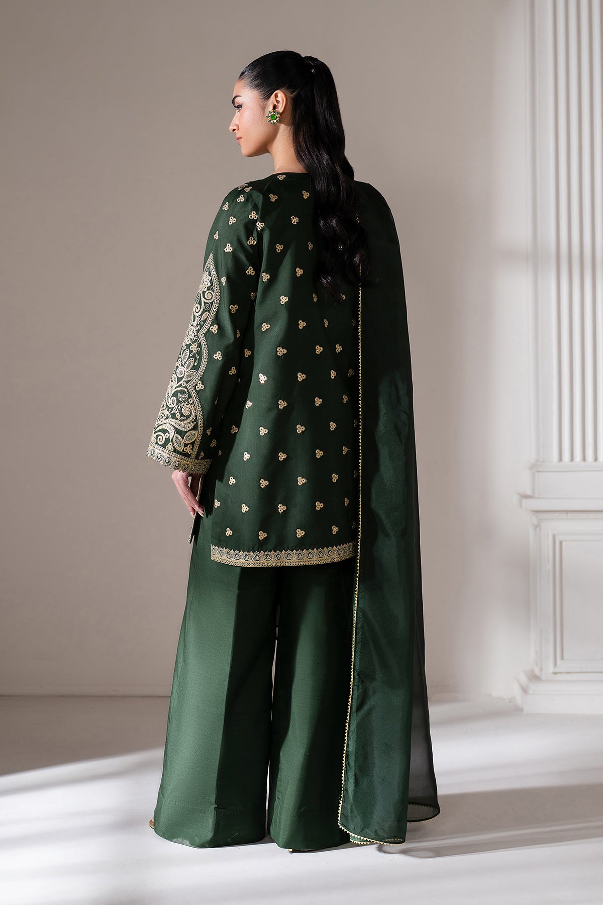 EMBROIDERED RAW SILK SF-4139