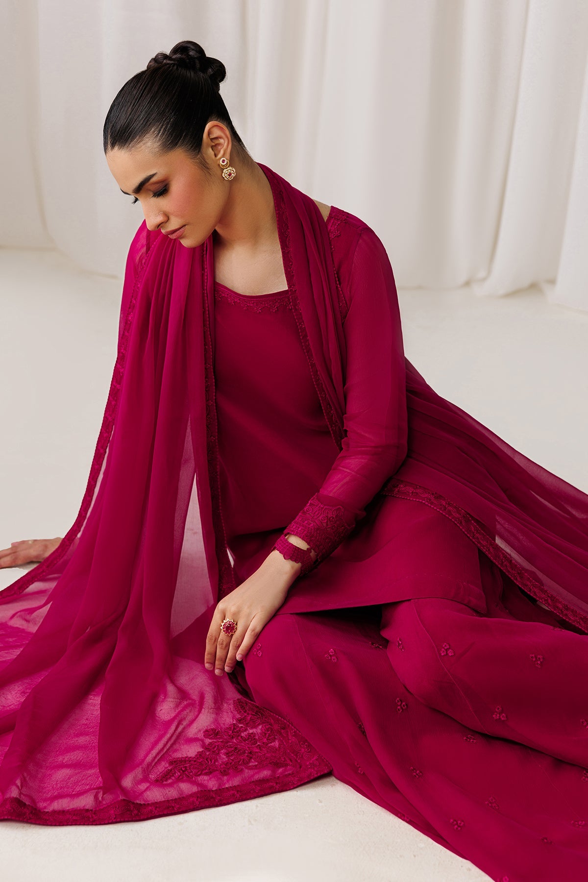 PLAIN CHIFFON DUPATTA-109