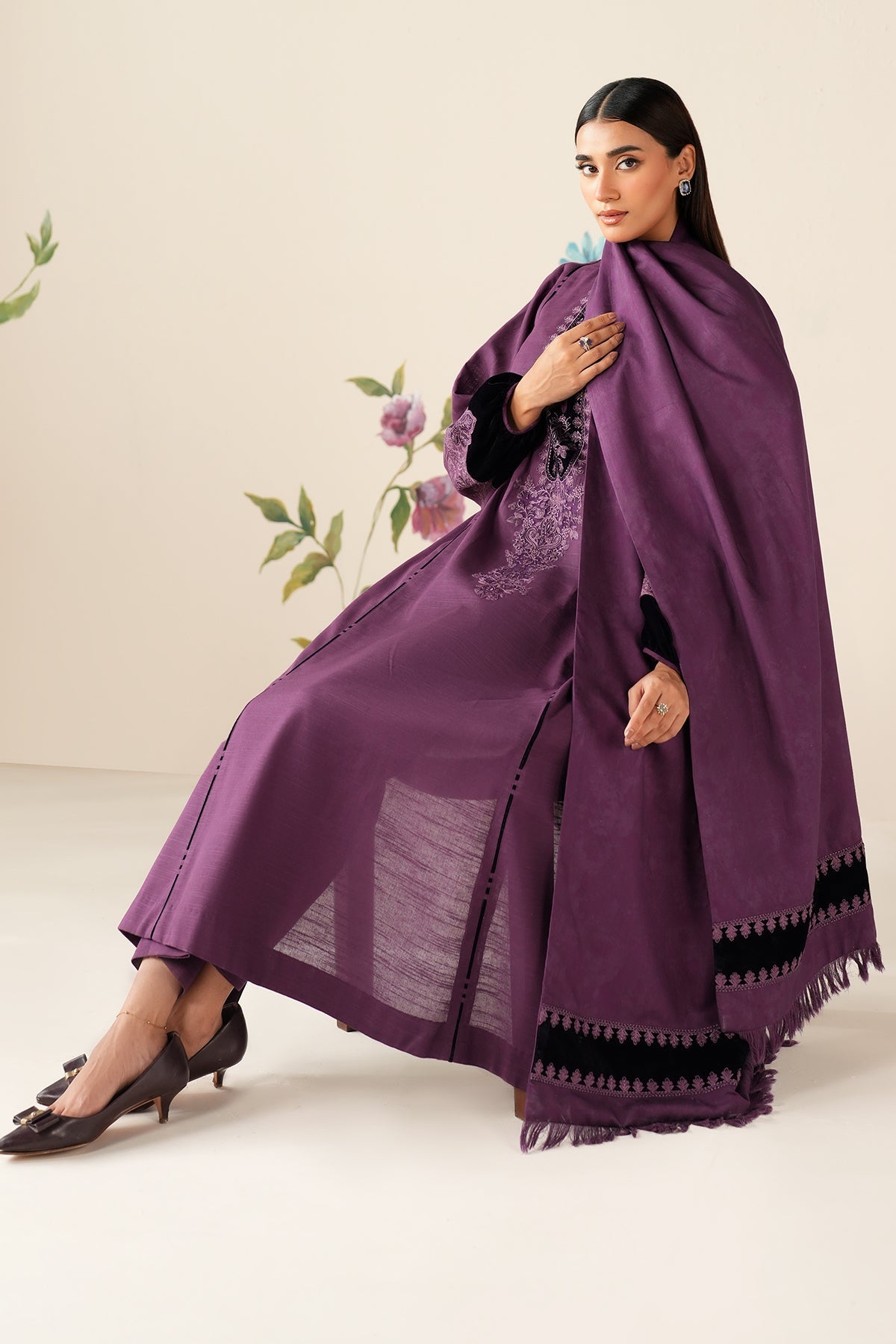 EMBROIDERED KHADDAR PR-1194