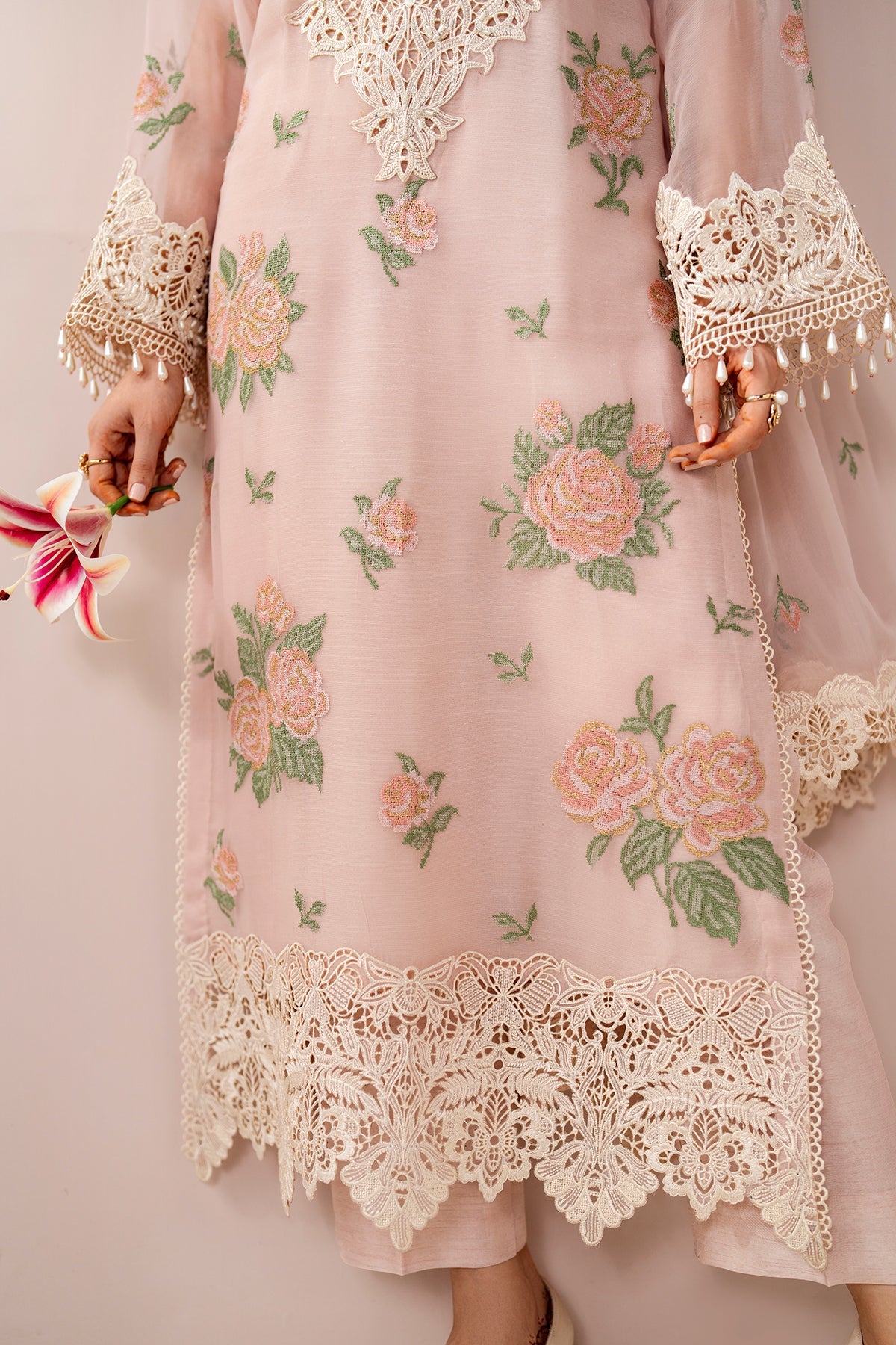 EMBROIDERED CHIFFON SF-4189