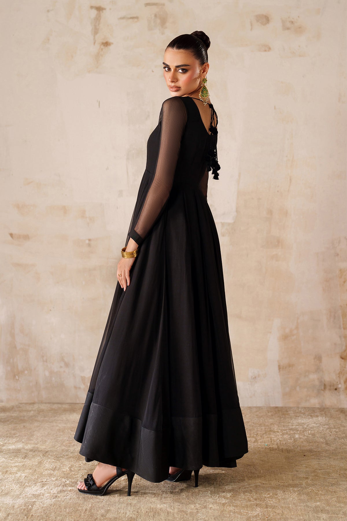 EMBROIDERED CHIFFON EN-1217
