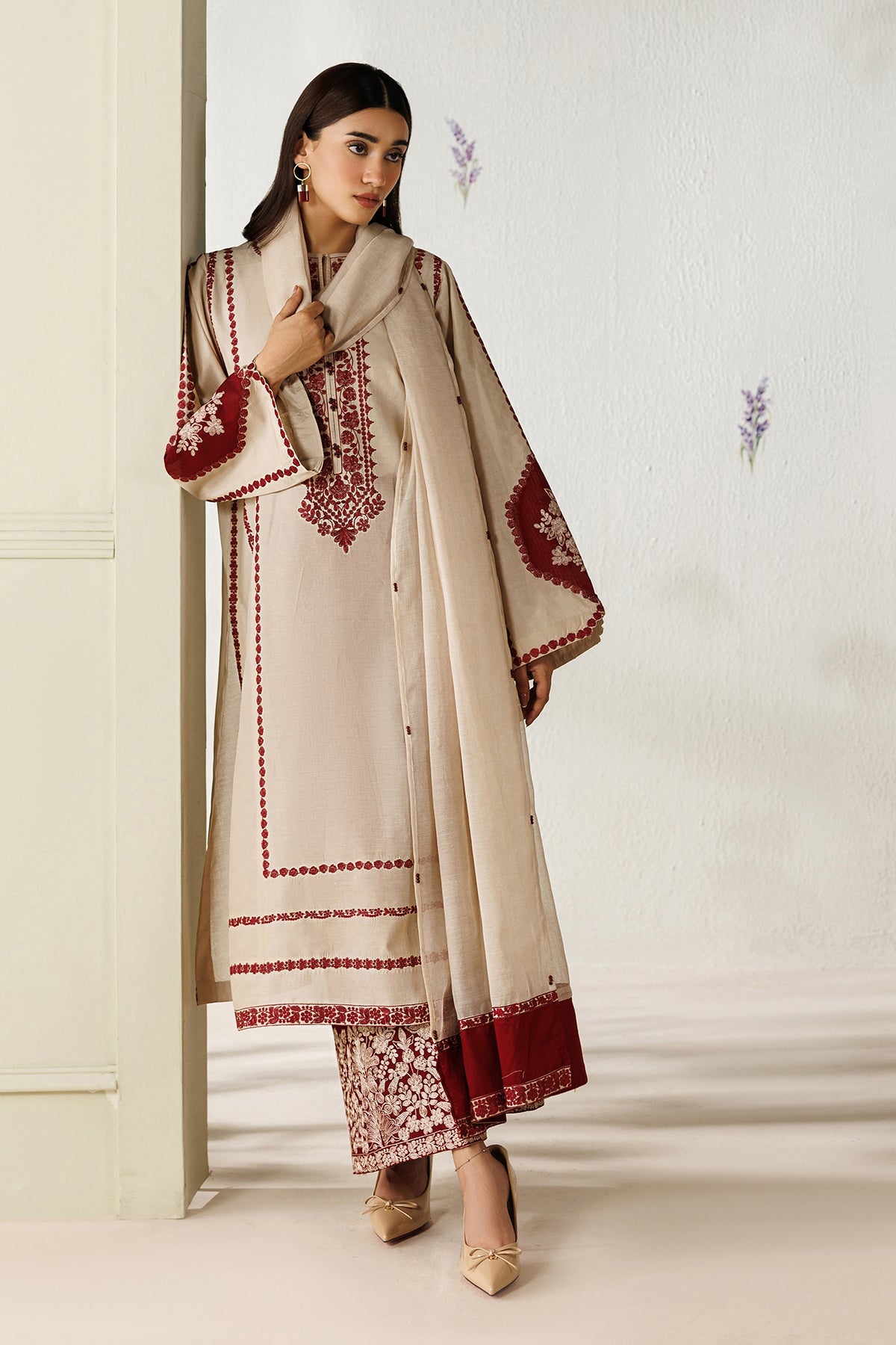 EMBROIDERED LAWN SF-4421