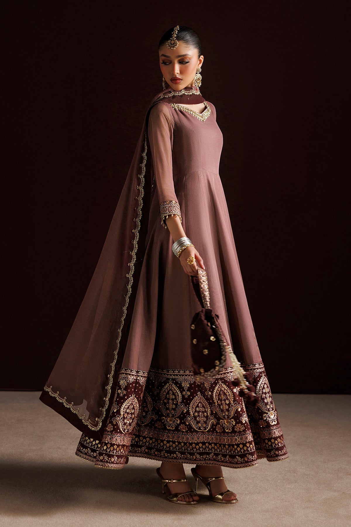 EMBROIDERED CHIFFON PR-1413