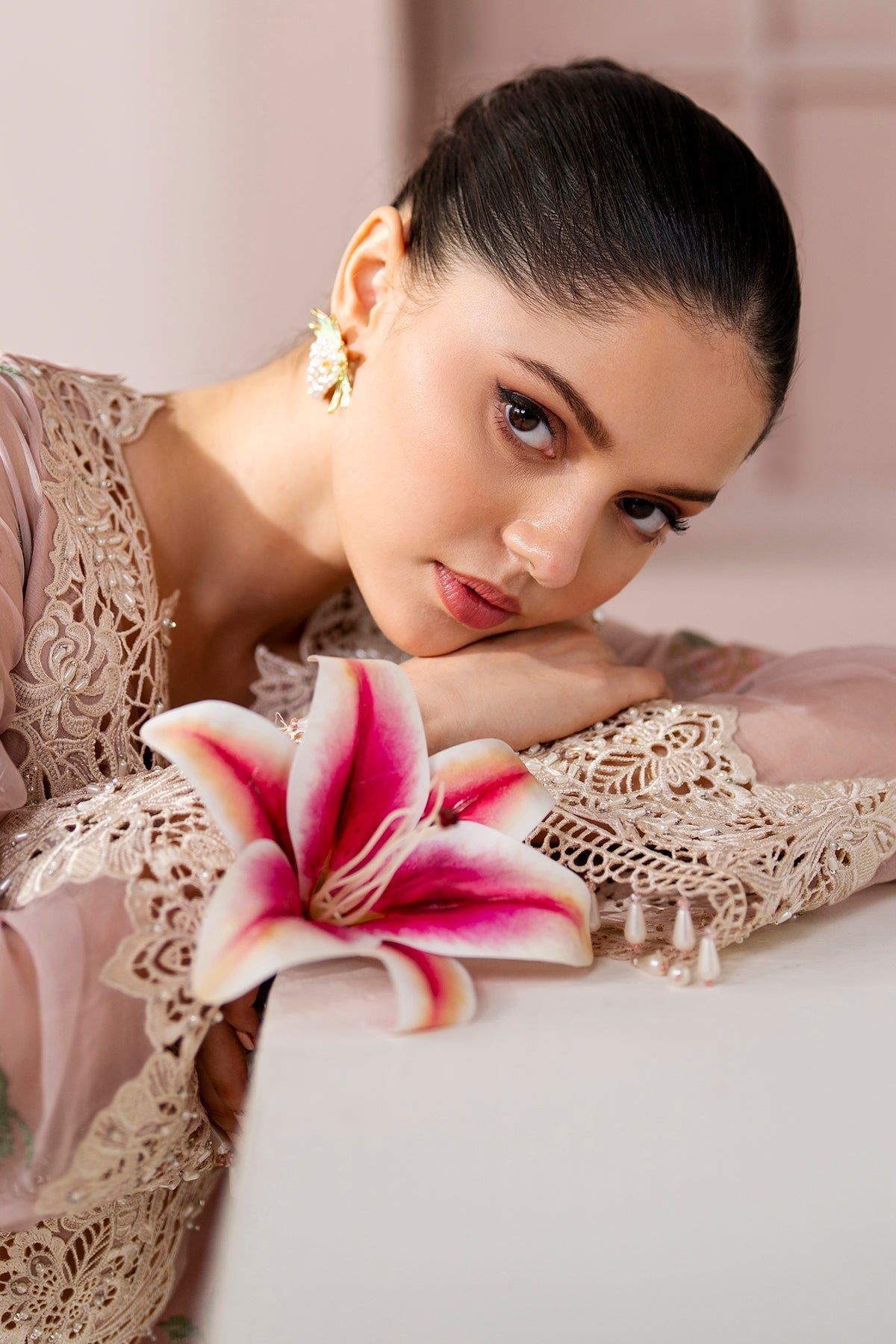 EMBROIDERED CHIFFON SF-4189