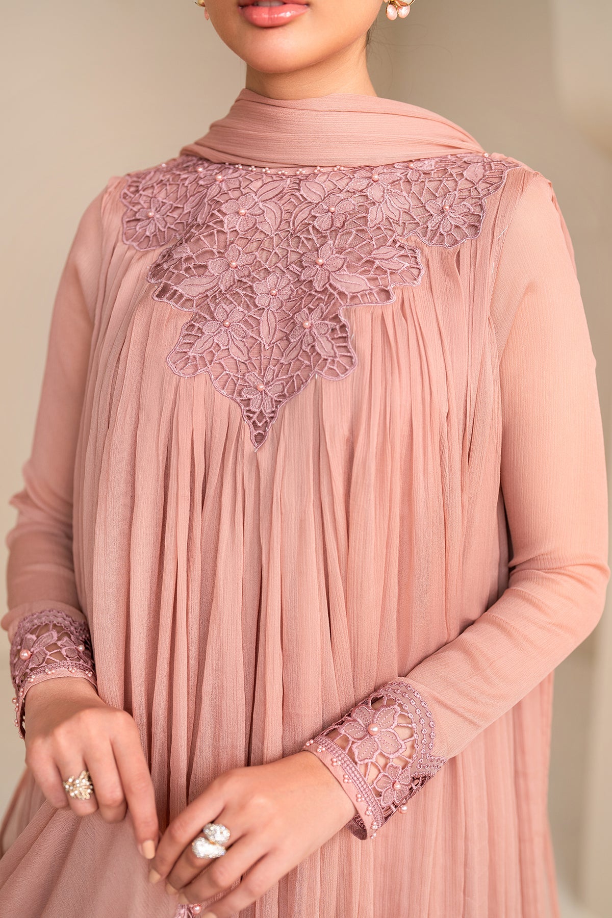 EMBROIDERED CHIFFON PR-923