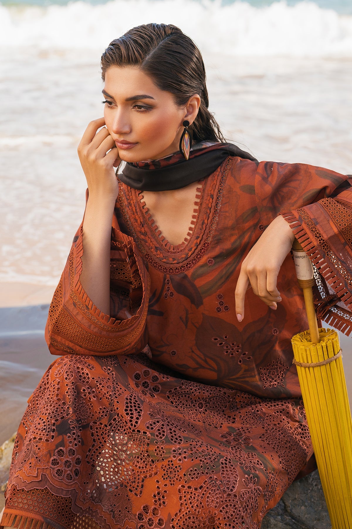 EMBROIDERED PRINTED LAWN SF-4113