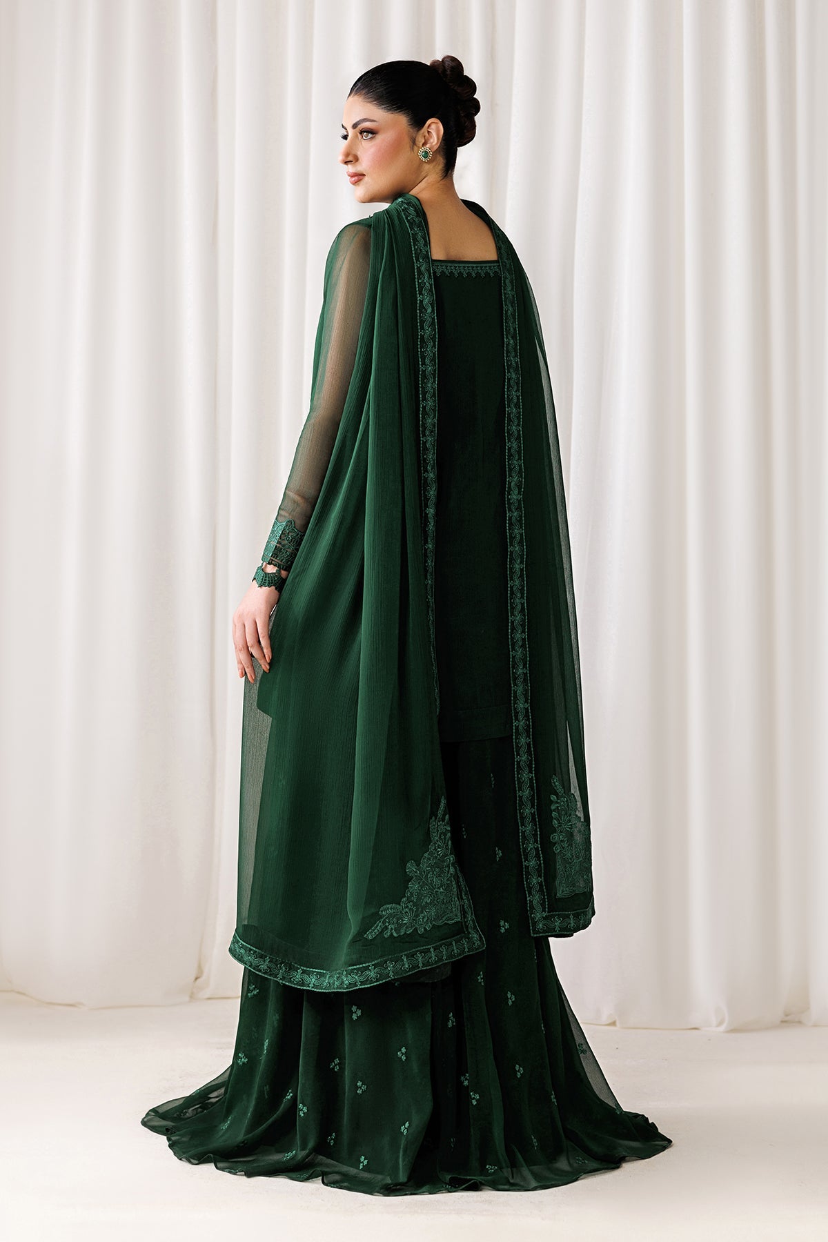 EMBROIDERED CHIFFON EN-1308