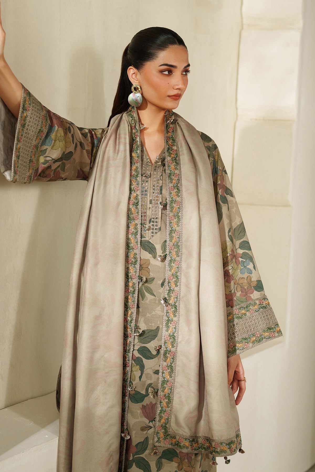 EMBROIDERED KHADDAR UF-4339
