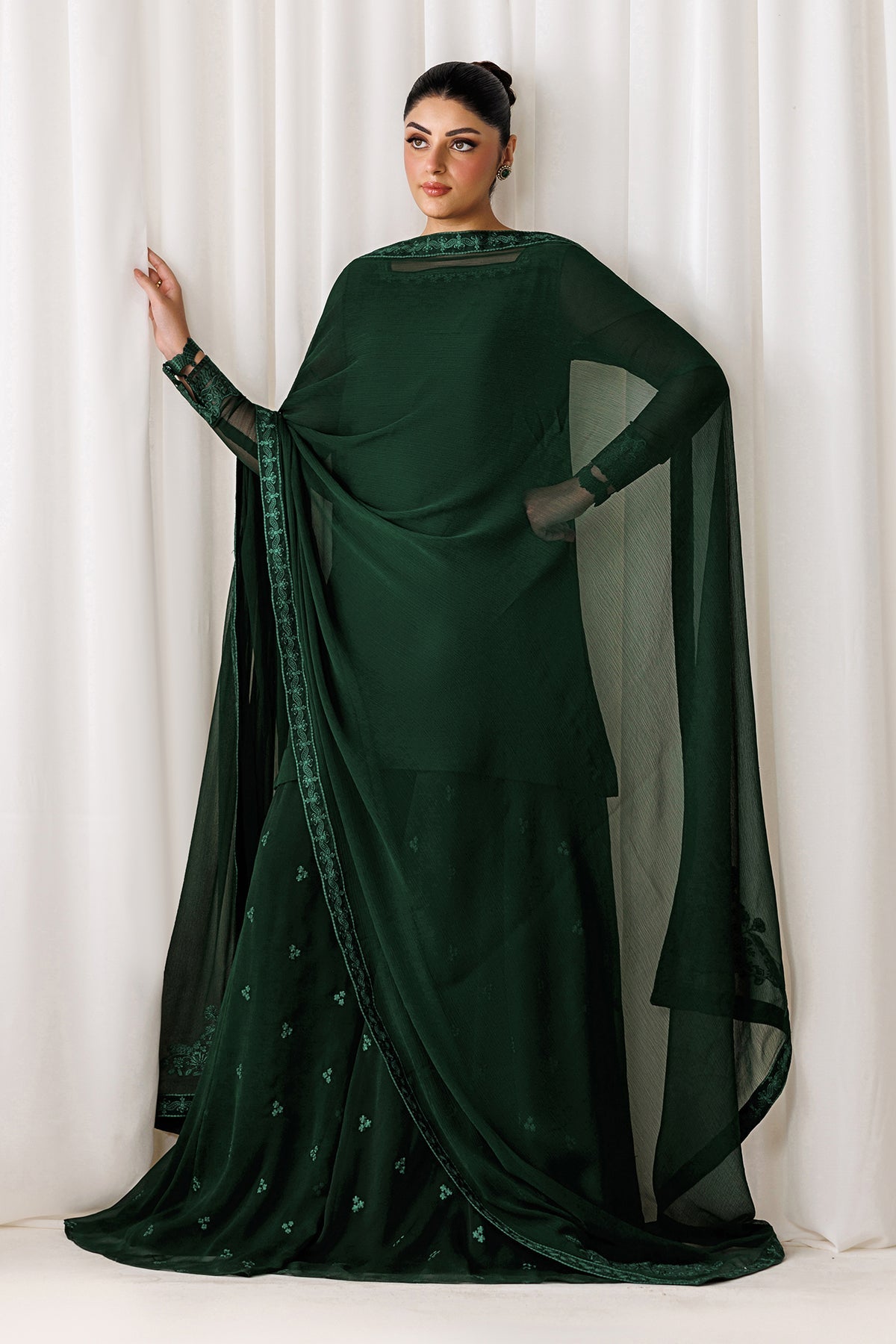 PLAIN CHIFFON DUPATTA-110