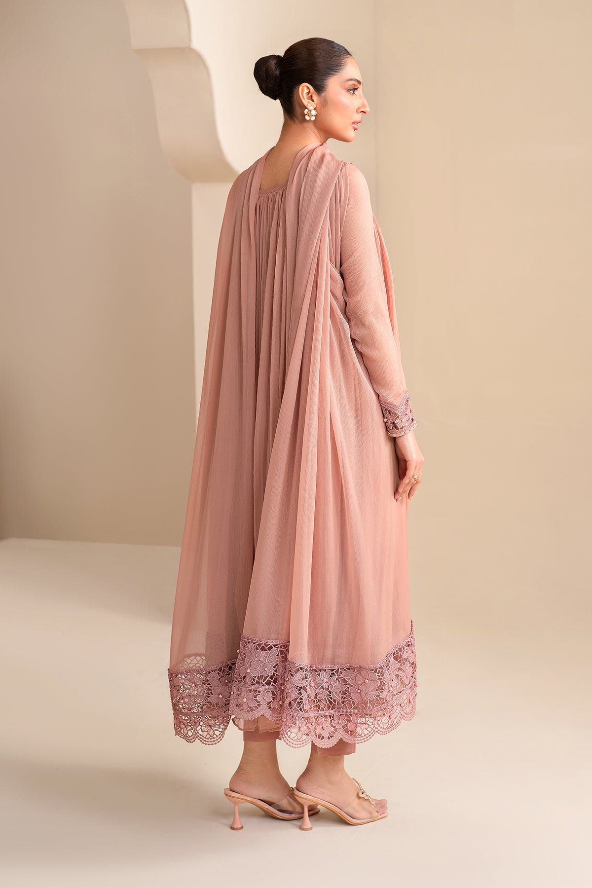 EMBROIDERED CHIFFON PR-923