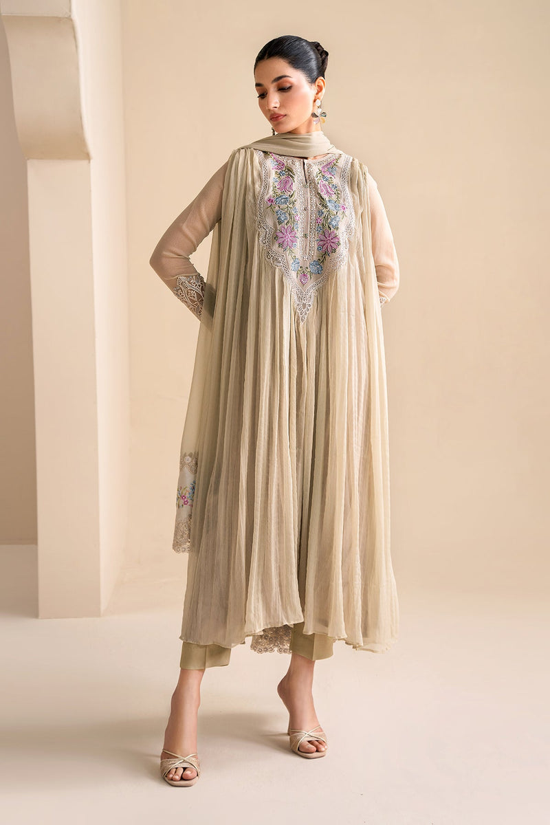 Eterna by Musferah Saad Pret Embroidered Velvet 3 Piece Ember Glow - Festive Collection