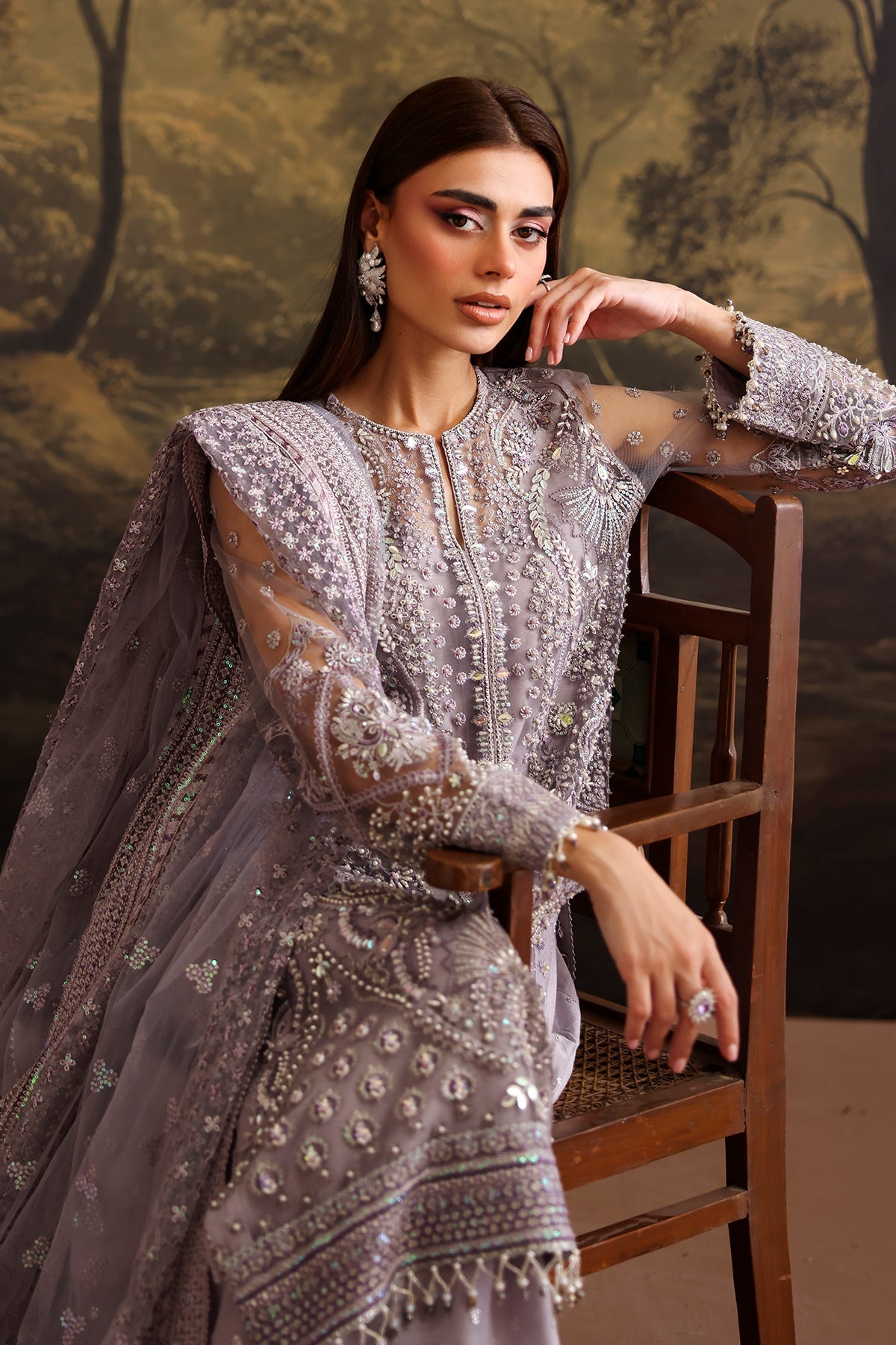 EMBROIDERED NET SF-4379