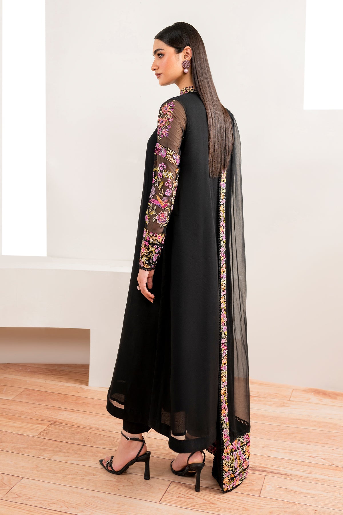 EMBROIDERED CHIFFON PR-979