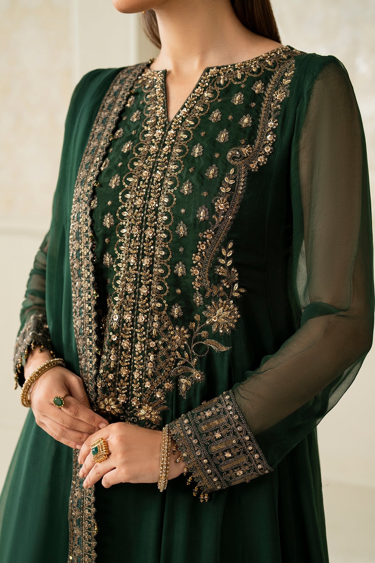 EMBROIDERED CHIFFON PR-1140