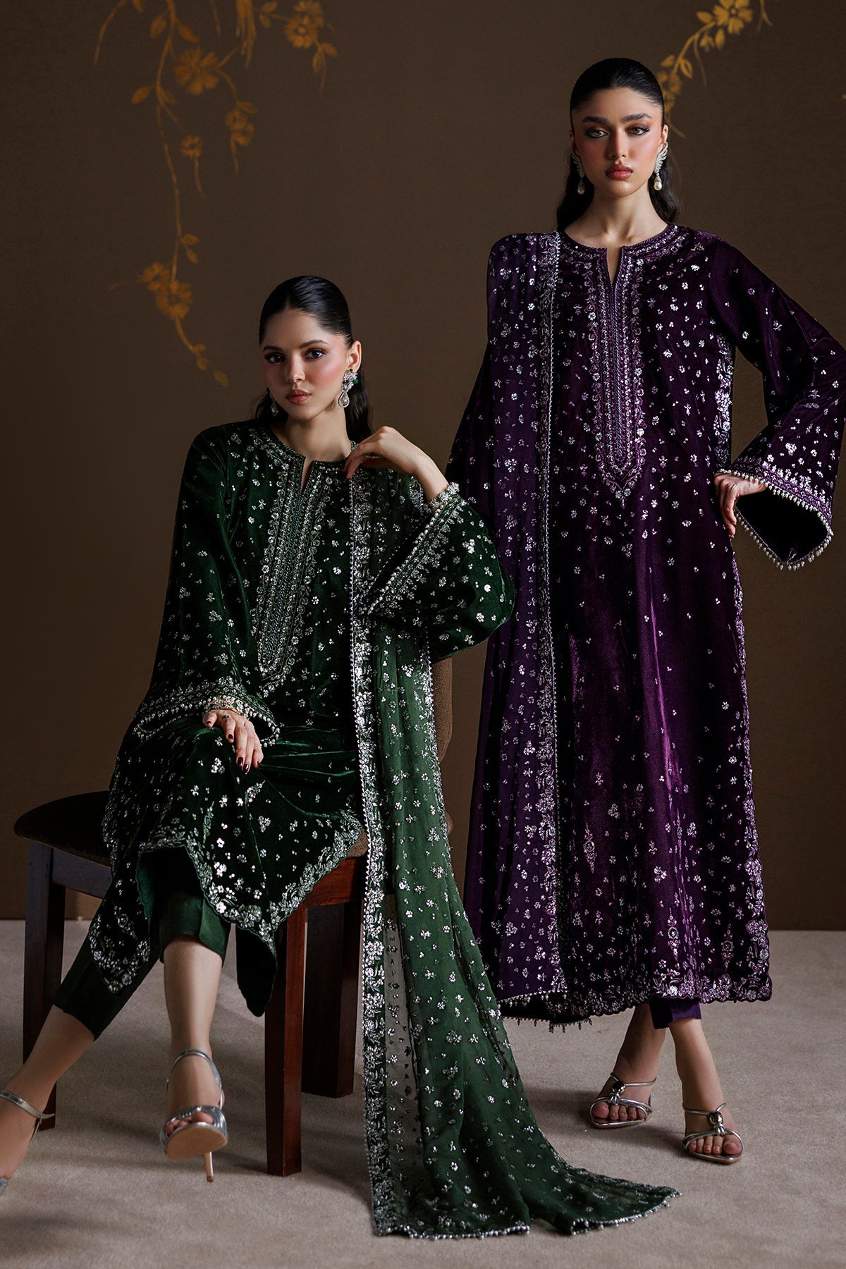 EMBROIDERED VELVET SF-4546