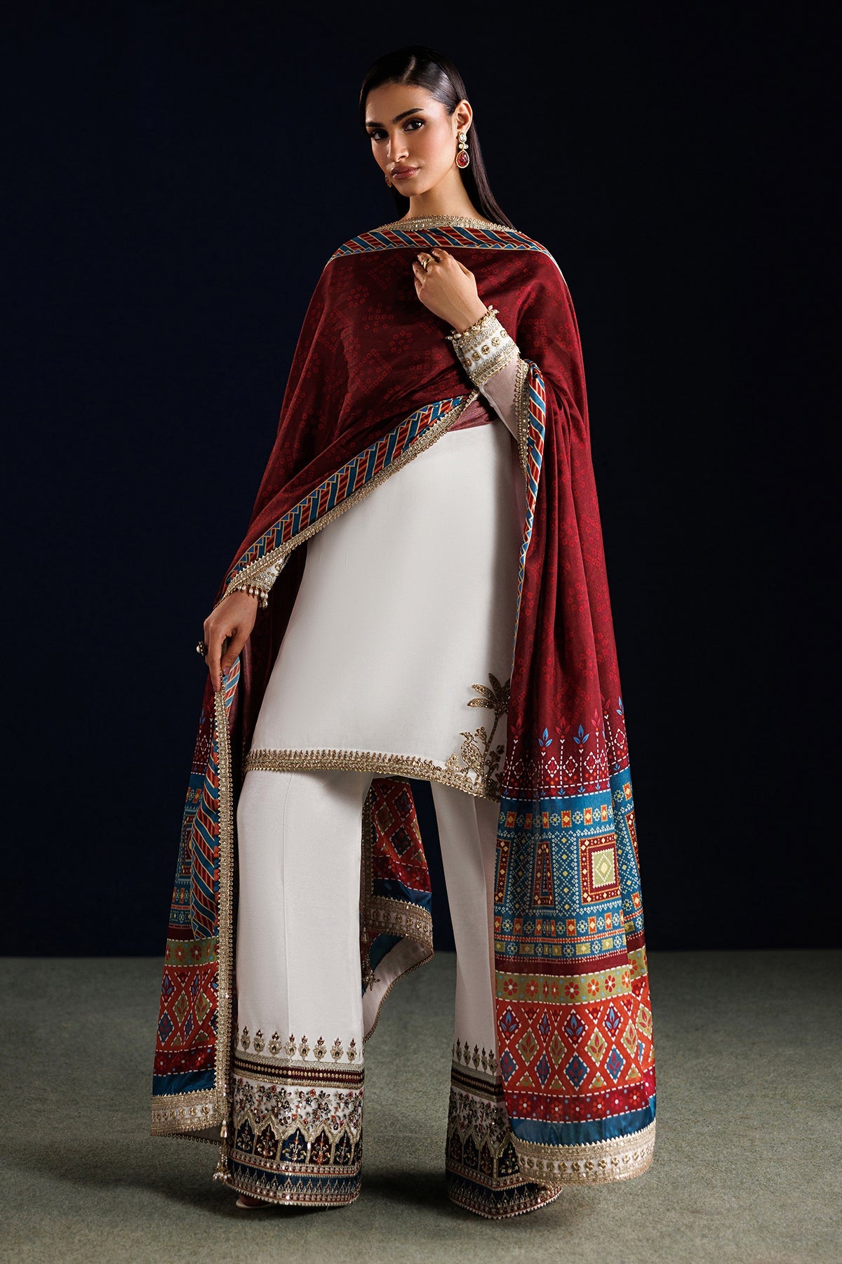 EMBROIDERED CHIFFON PR-1314
