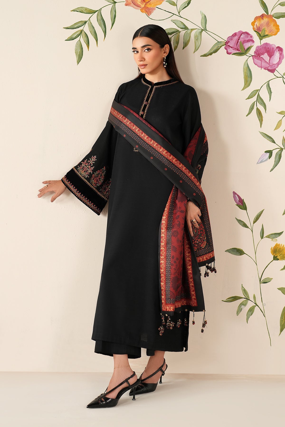 EMBROIDERED KHADDAR PR-1195