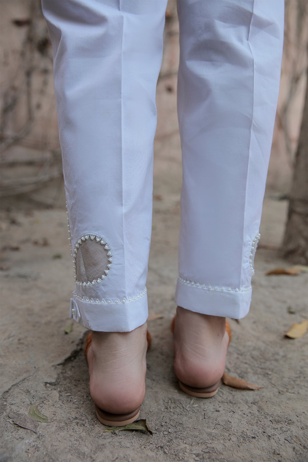 EMBROIDERED COTTON TROUSER 246