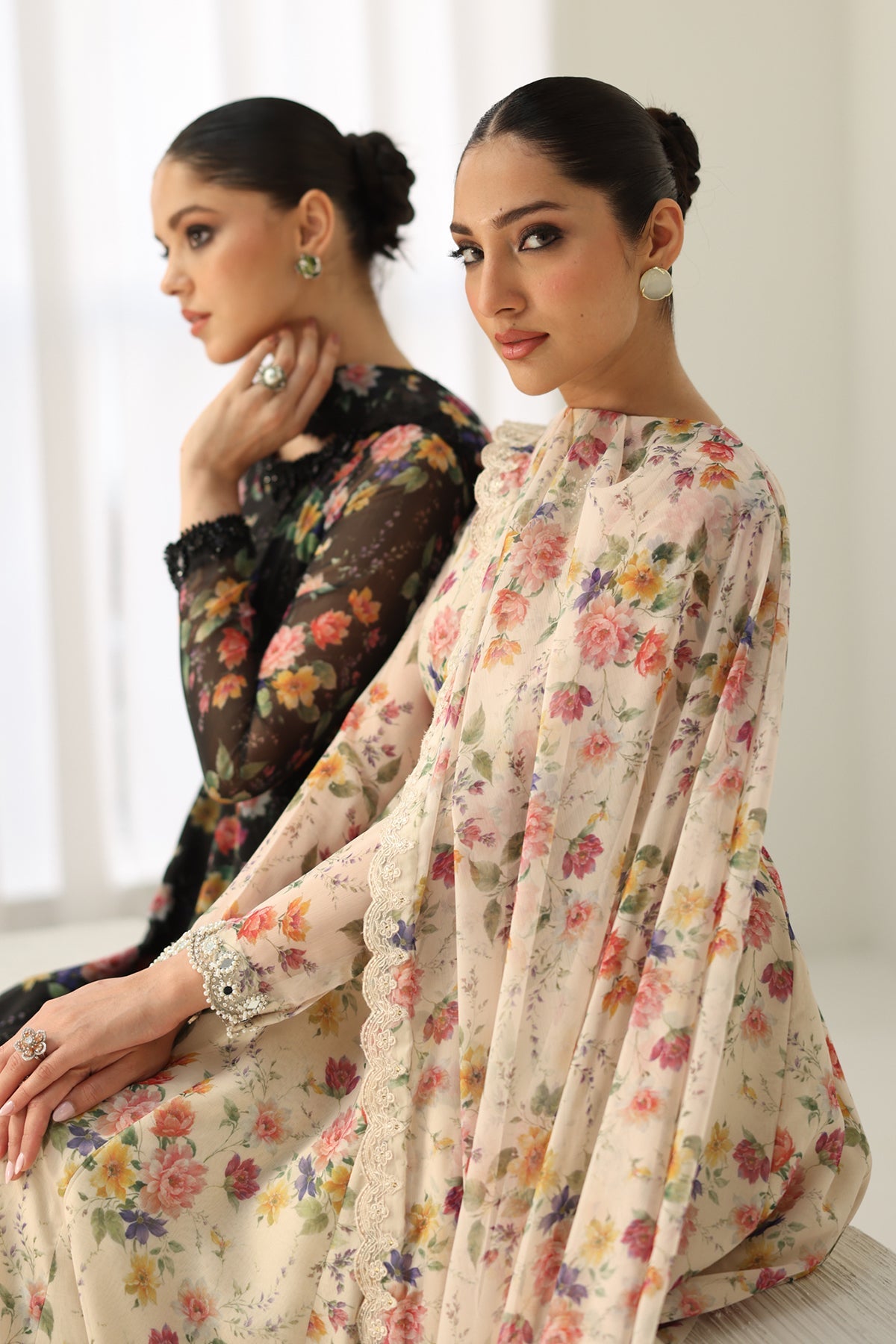 EMBROIDERED CHIFFON PR-1159