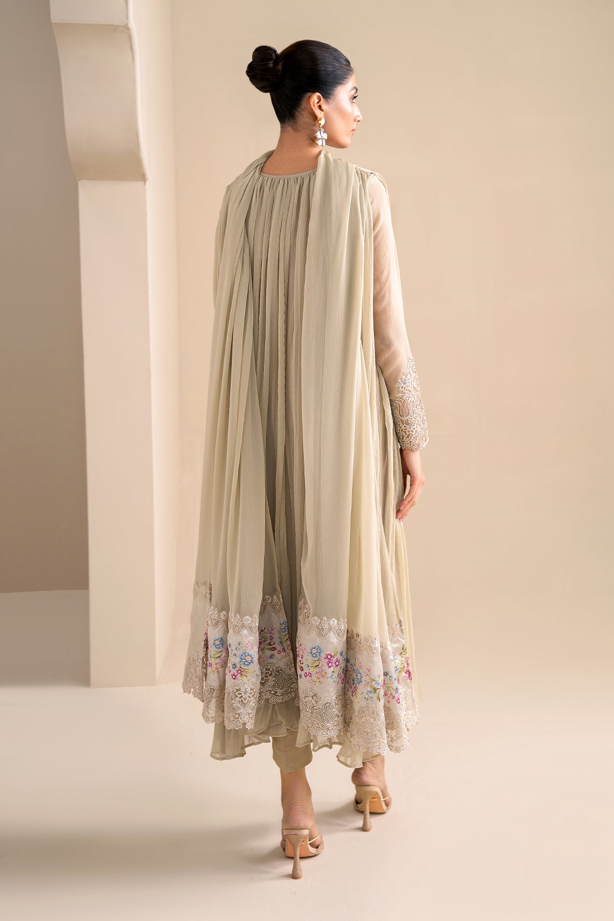 EMBROIDERED CHIFFON PR-924