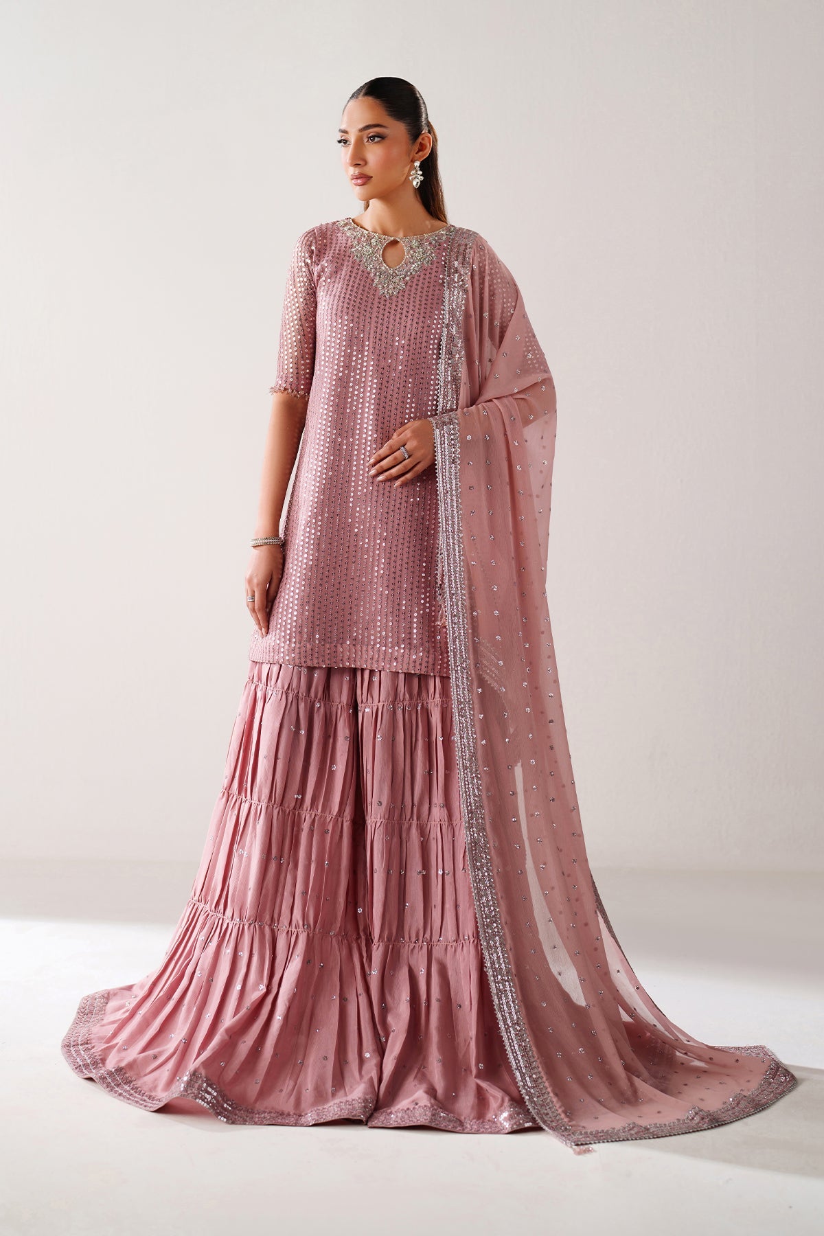 EMBROIDERED CHIFFON SF-4388