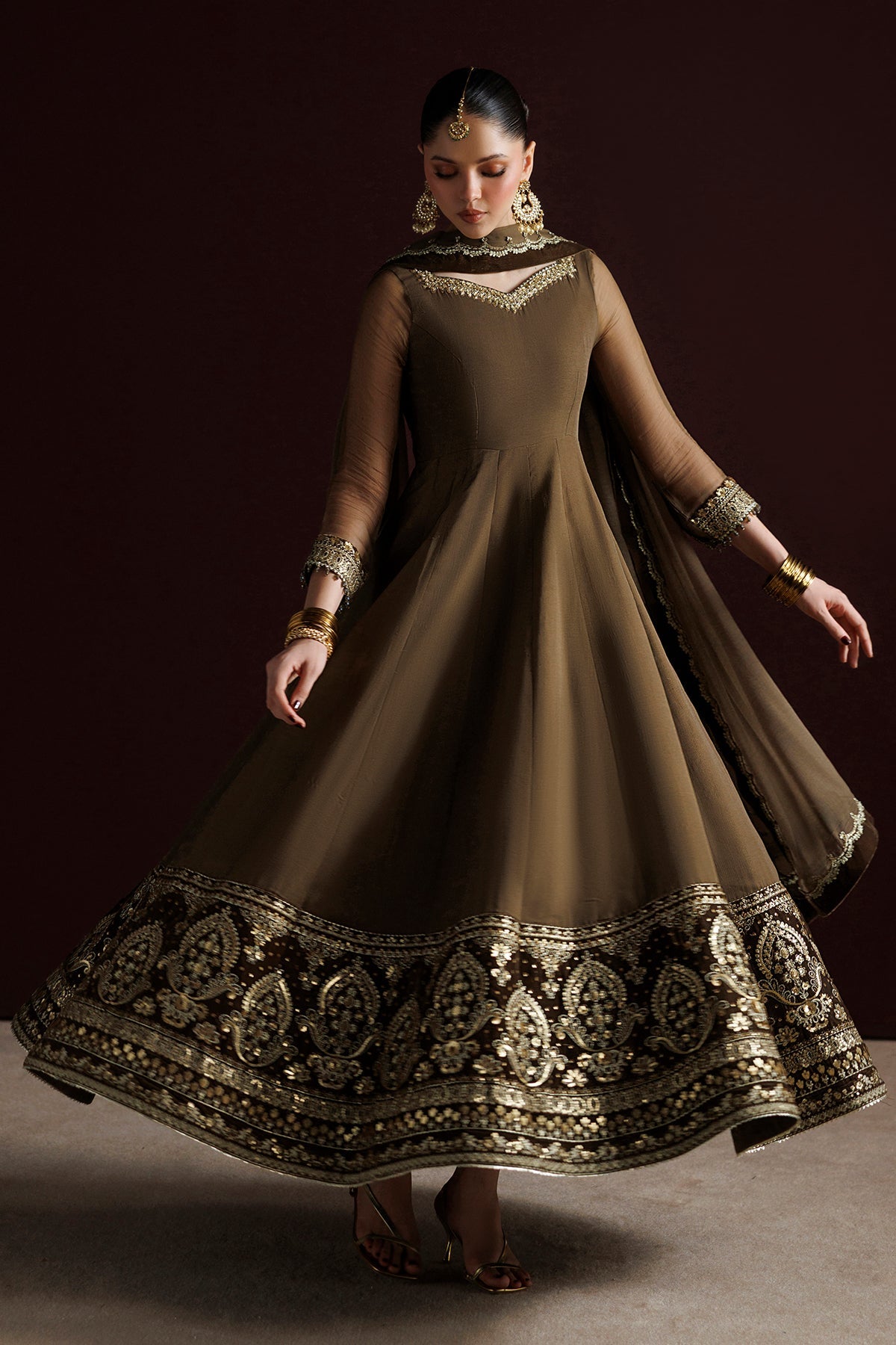 EMBROIDERED CHIFFON PR-1414