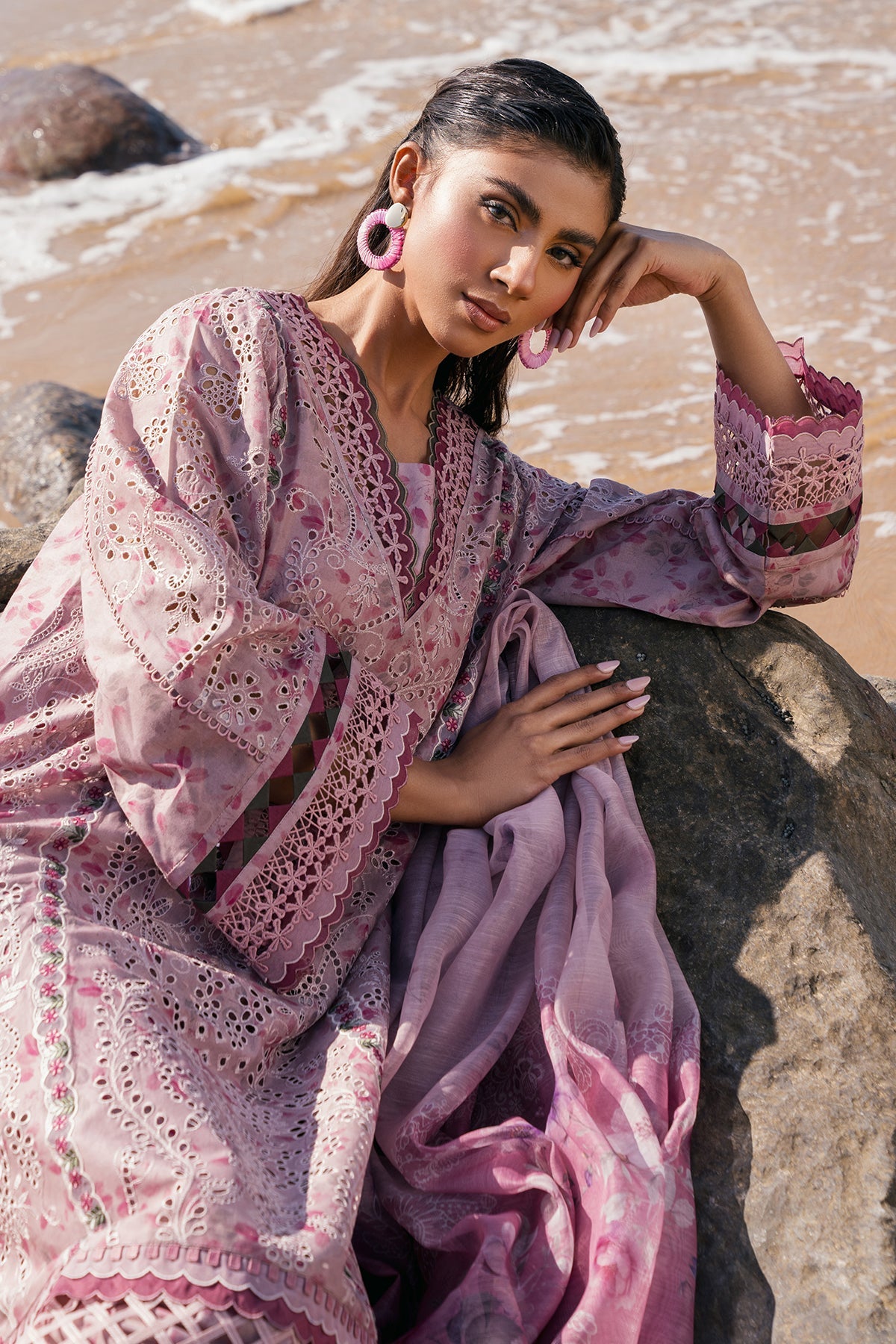 EMBROIDERED LAWN SF-4114