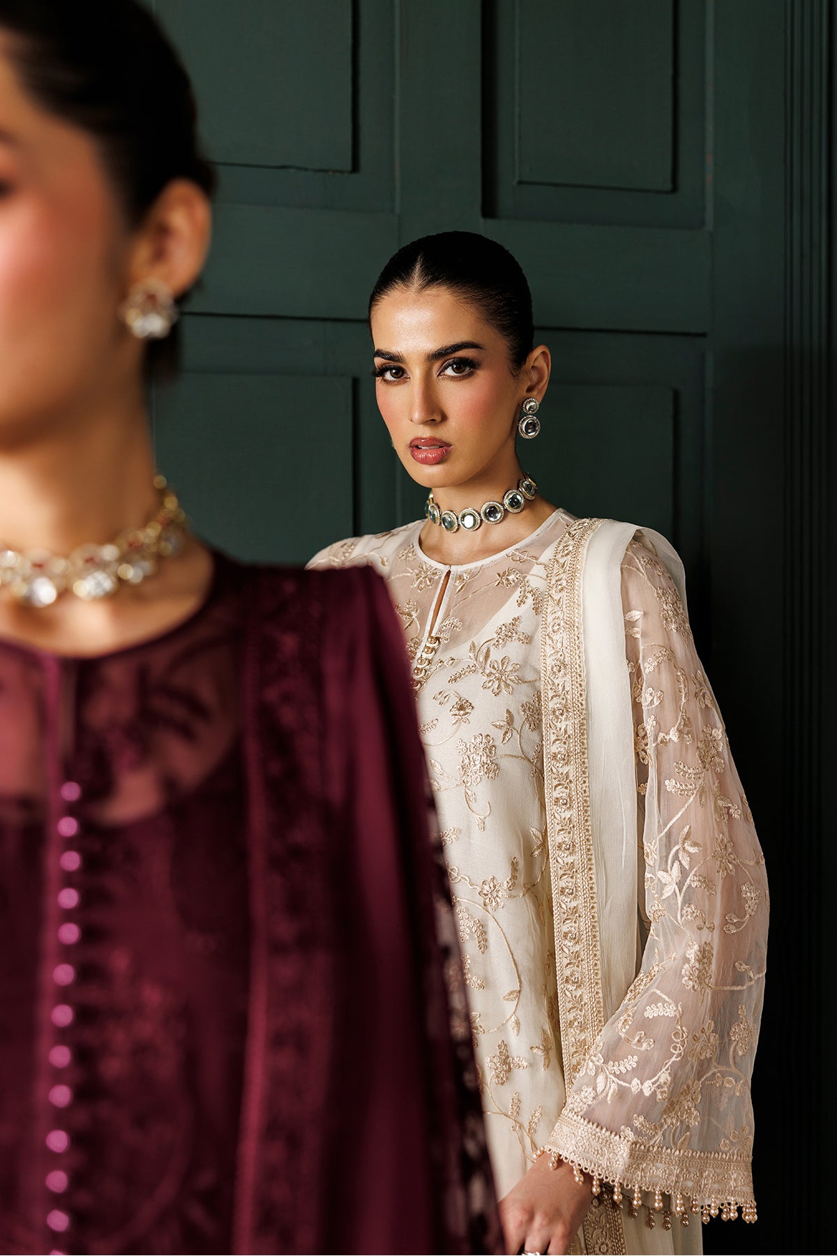 EMBROIDERED CHIFFON UF-4436