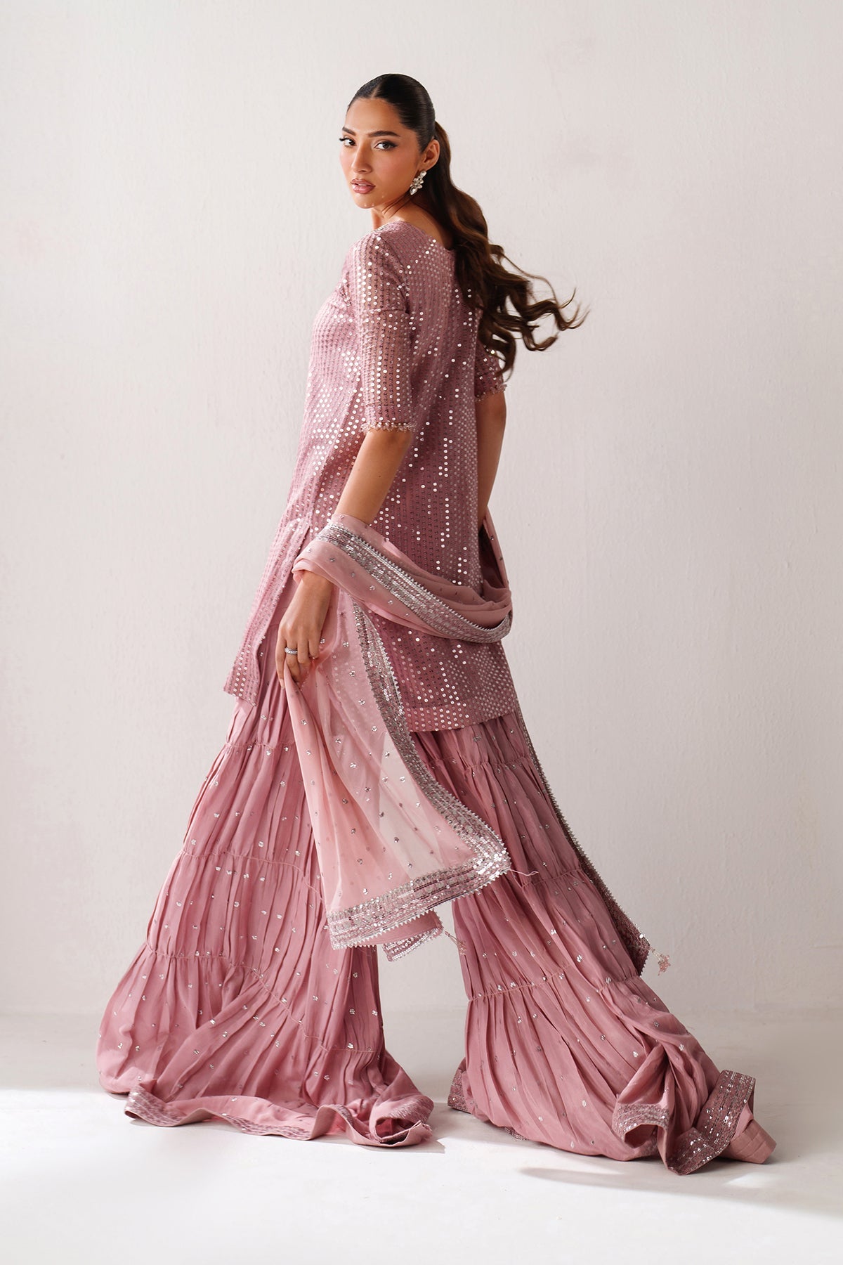 EMBROIDERED CHIFFON UF-4388