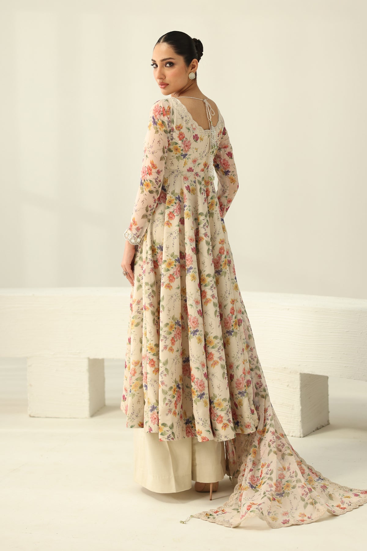 EMBROIDERED CHIFFON PR-1159