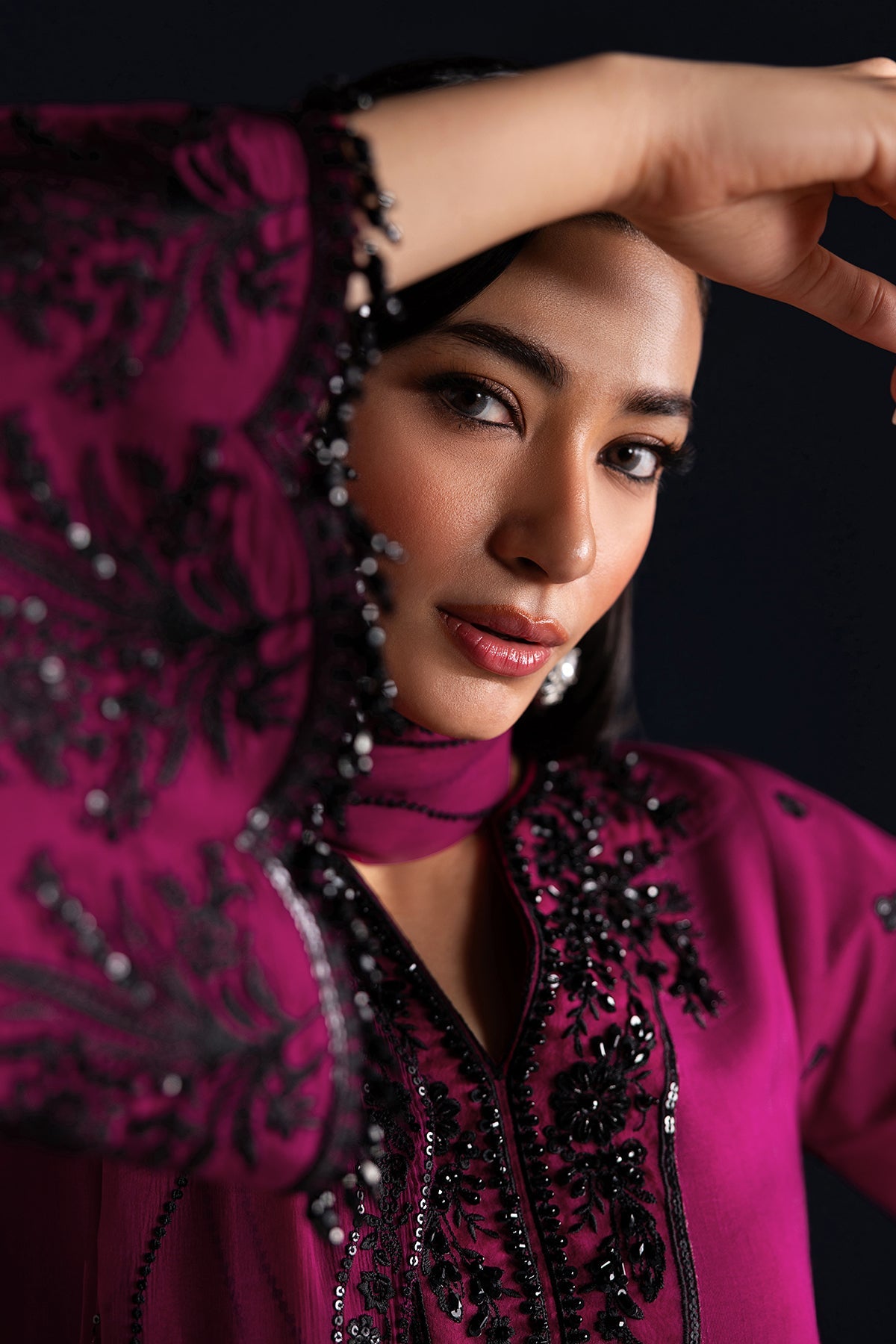 EMBROIDERED CHIFFON PR-1321