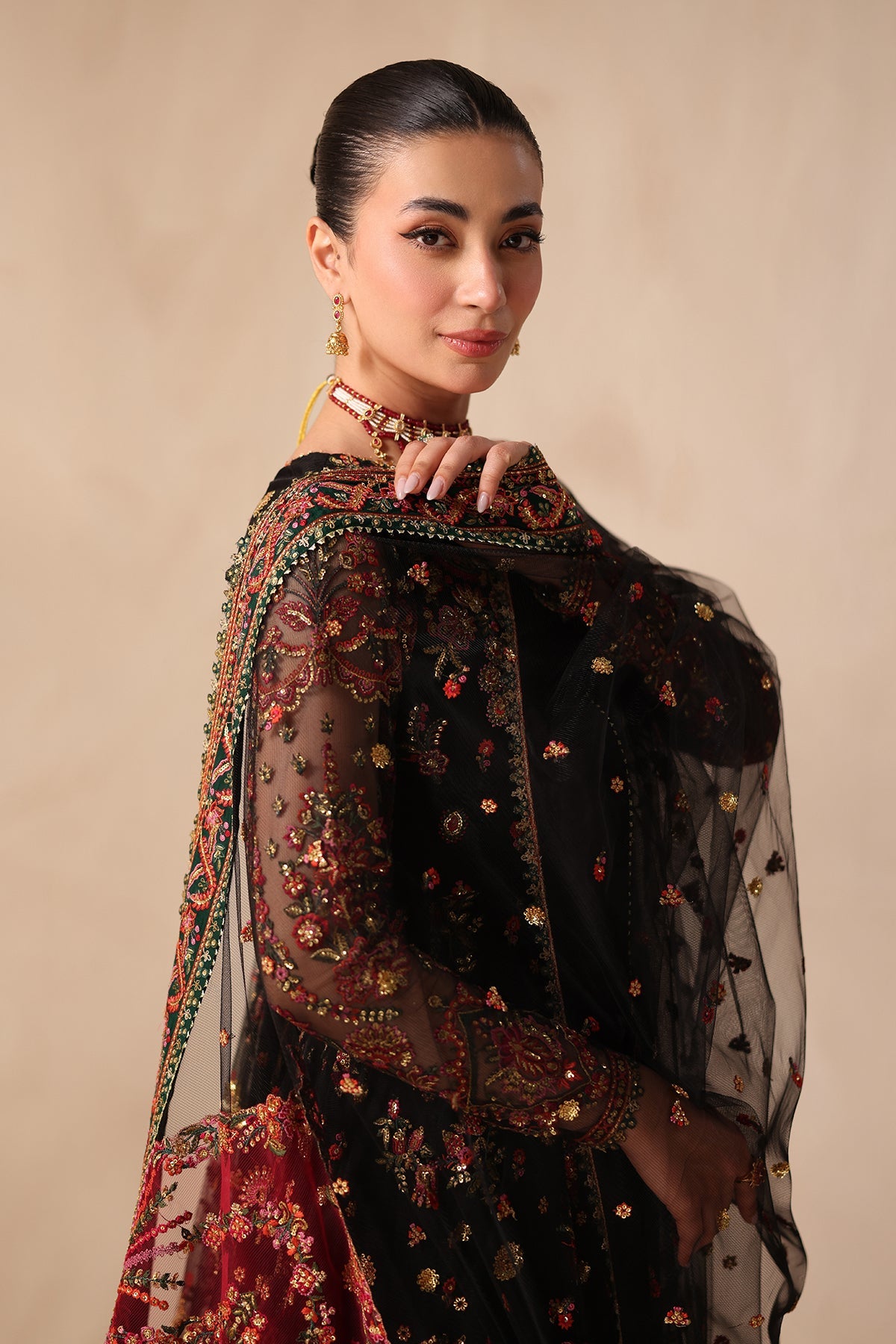 EMBROIDERED NET UF-4492