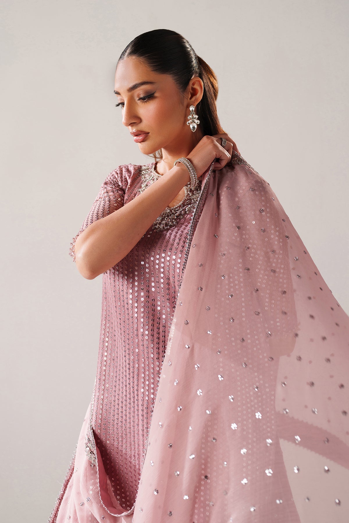 EMBROIDERED CHIFFON SF-4388