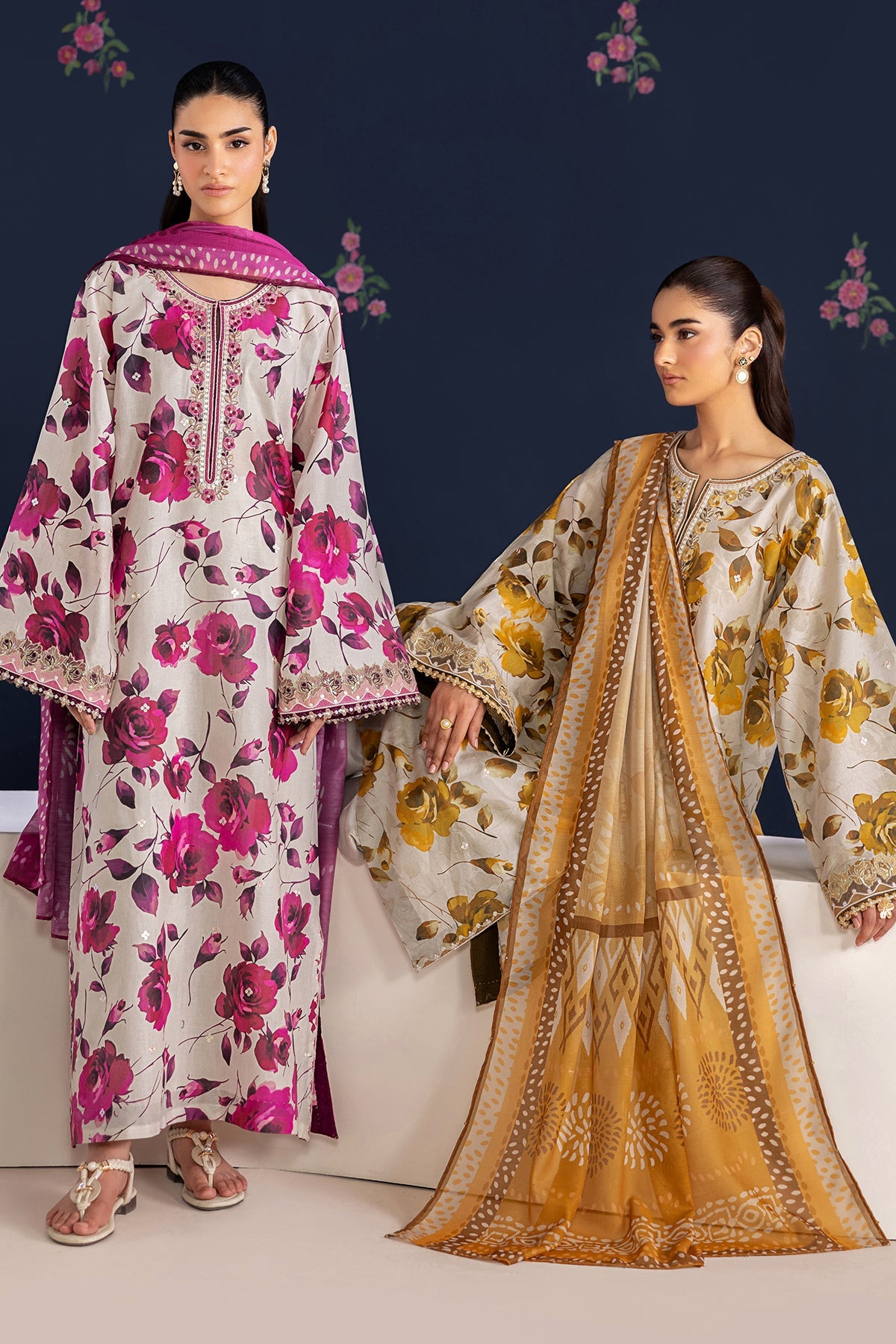 EMBROIDERED LAWN SF-4462
